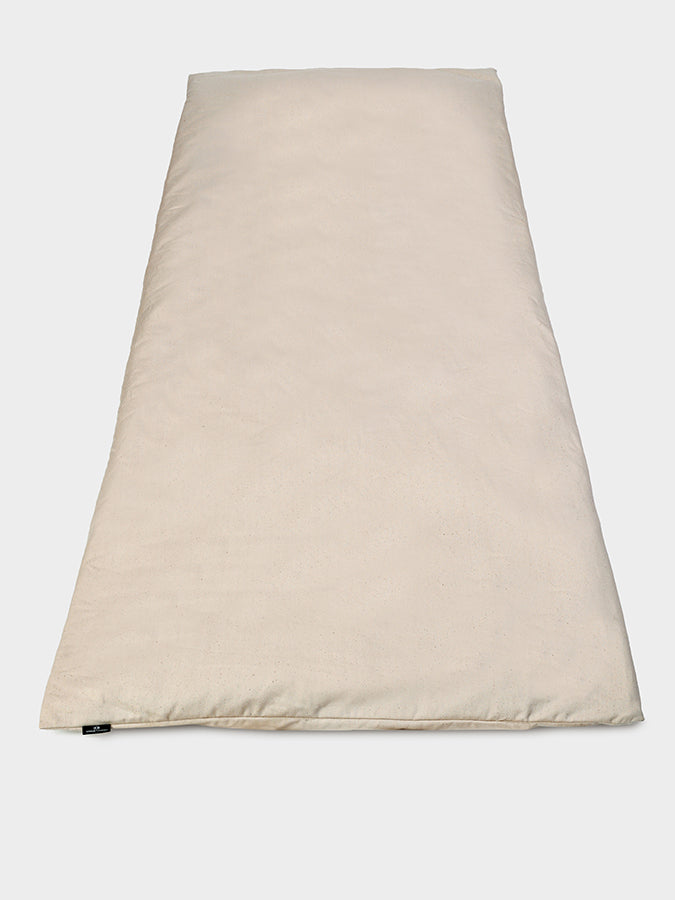 Premium Long Cotton Yoga Futon Zabuton - Thick Meditation Floor Mat for Home Studio, Yoga, Pilates & Relaxation - Ideal for Zen Decor, Meditation Cushion & Comfortable Seating