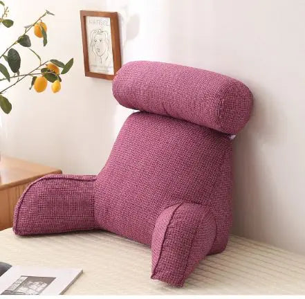 Ergonomic Back Support Cushion Pillow for Office Chair, Car Seat & Home Use - Lumbar Pain Relief & Posture Corrector
