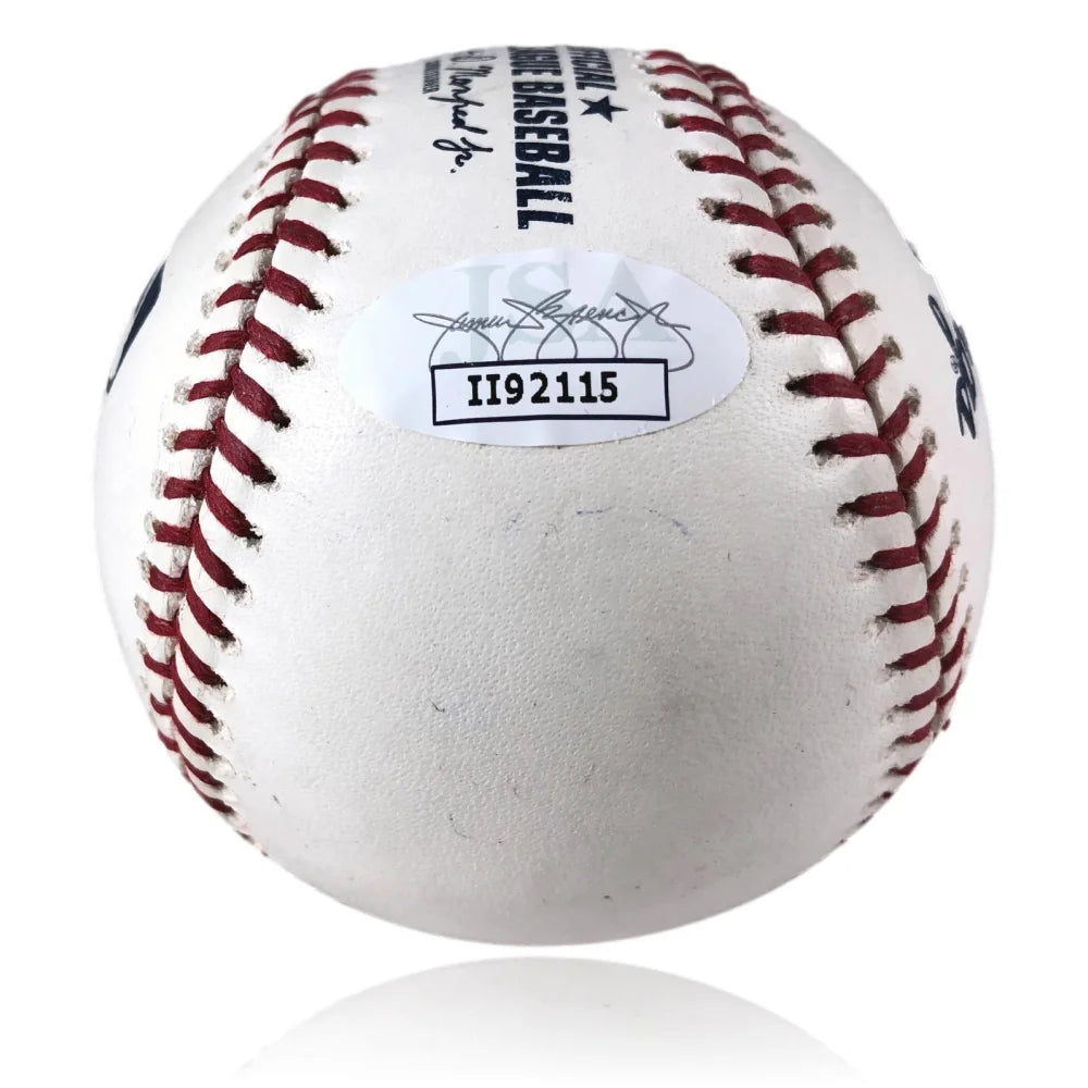 Linda Hamilton Autographed OMLB Baseball with JSA COA - Signed Terminator Memorabilia for Collectors, Fans & Movie Enthusiasts - Perfect for Display, Gifts & Home Decor