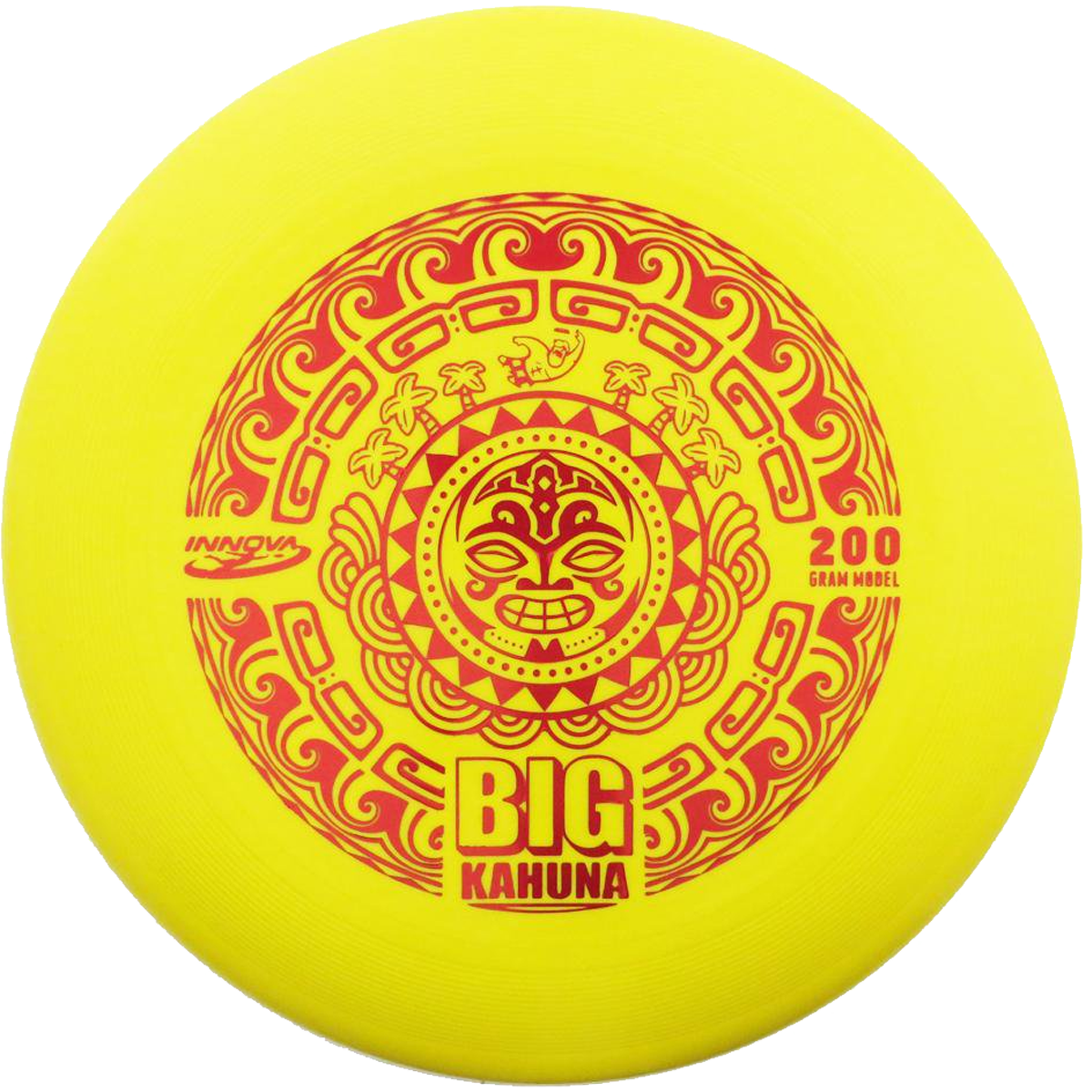 Big Kahuna Ultimate Disc Tiki - Premium Flying Disc for Beach Games, Backyard Fun & Outdoor Activities - Colorful Hawaiian Themed Frisbee for Adults & Kids