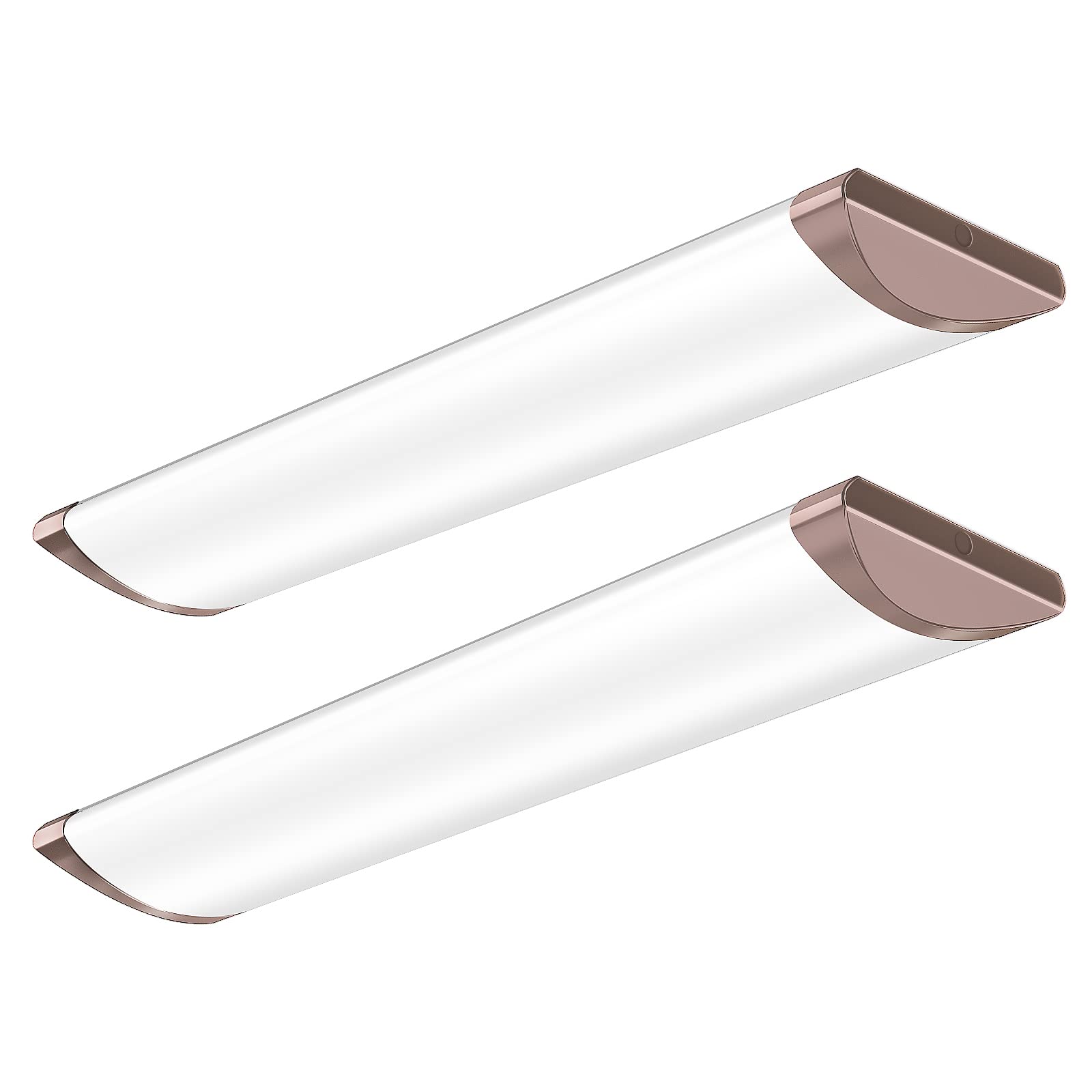 AntLux 4FT LED Light Fixture 50W 5500LM, Dimmable 3000K/4000K/5000K 3-Color Temperature, 4 Foot Flush Mount Ceiling Light, 48 Inch Wraparound Puff Light for Kitchen, Laundry, Office, Garage, Basement - Energy Efficient & Easy Installation (2 Pack)