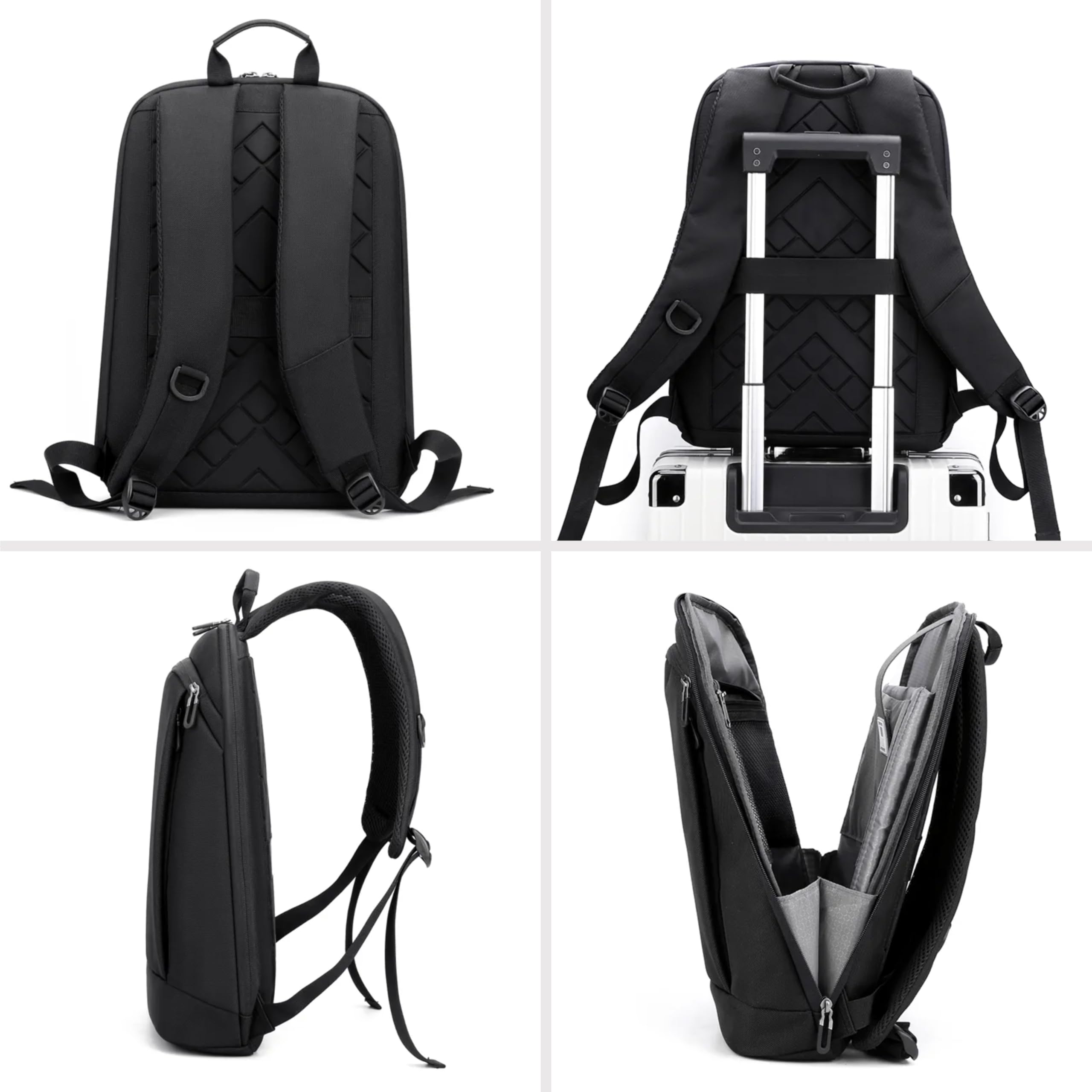 SOAR 14 Inch Laptop Bag - Waterproof & Shockproof Business Backpack with USB Charging Port, Perfect for Work, Travel & College (Multiple Team Colors Available)