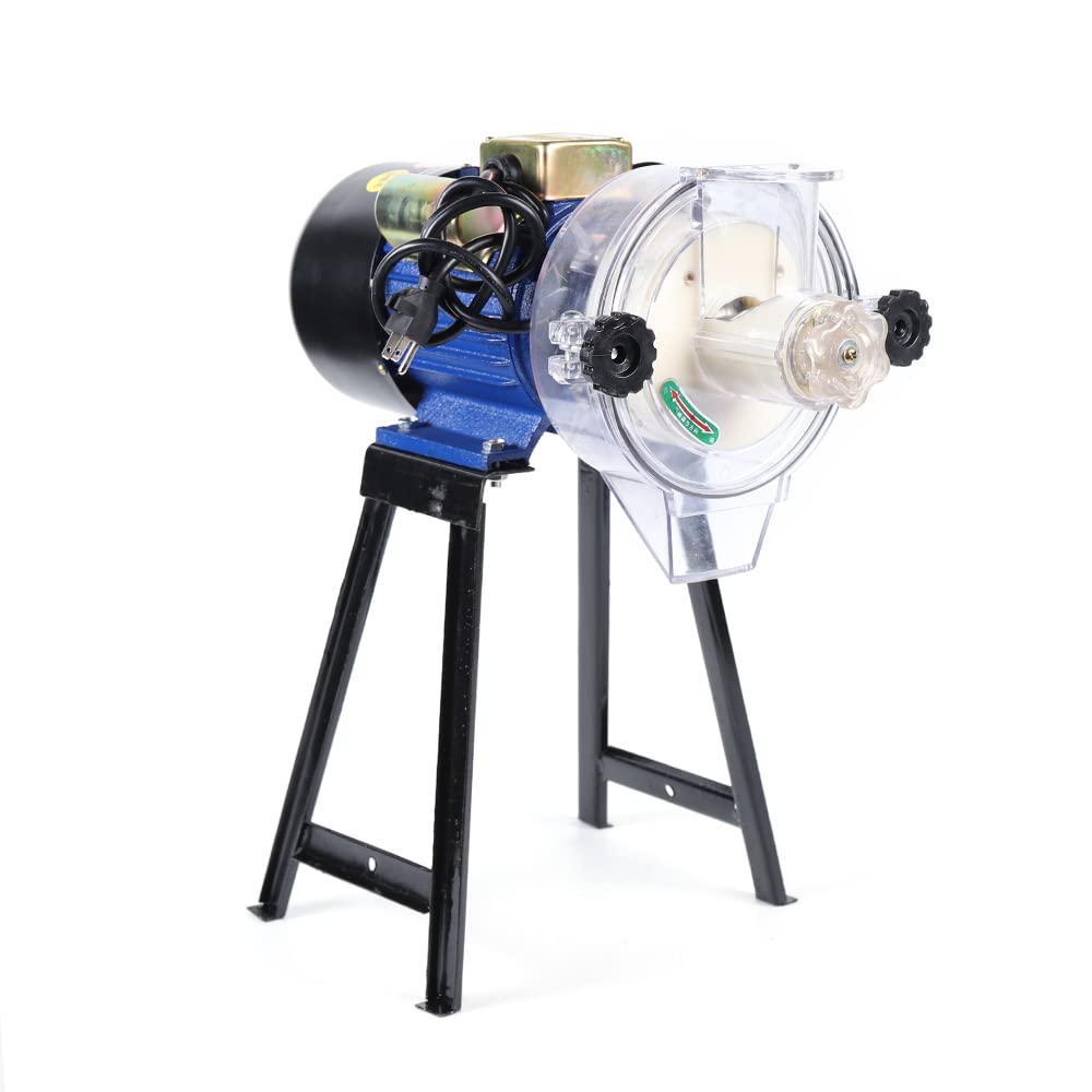 2200W Commercial Electric Grain Grinder for Corn, Wheat & Feed - Heavy Duty Wet/Dry Mill with Hopper - Perfect for Home, Bakery & Farm Use
