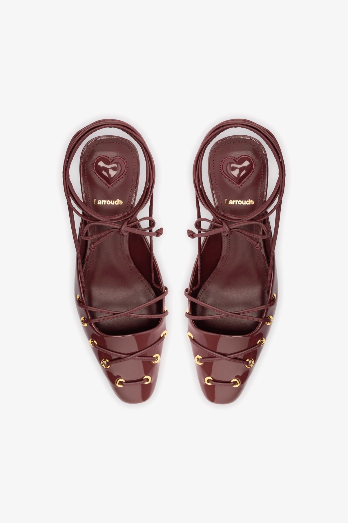 Amal Lace Up Pump Women's Shoes - Burgundy Leather Heels for Office, Party & Formal Events | Comfortable & Stylish Dress Pumps