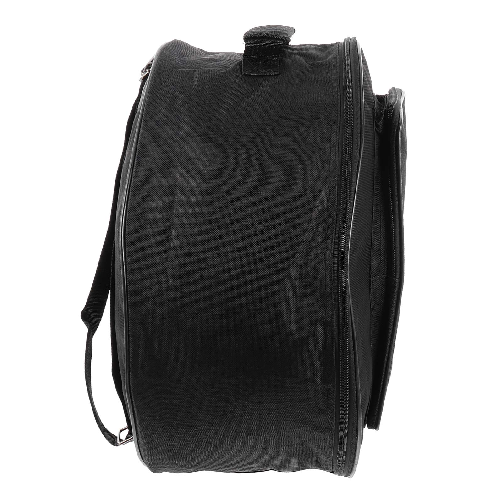 13-14 Inch Black Travel Backpack for Drum Practice Pad & Cymbal - Portable Drum Set Bag with Durable Cloth Material - Perfect for Musicians, Drummers & Band Practice On-The-Go