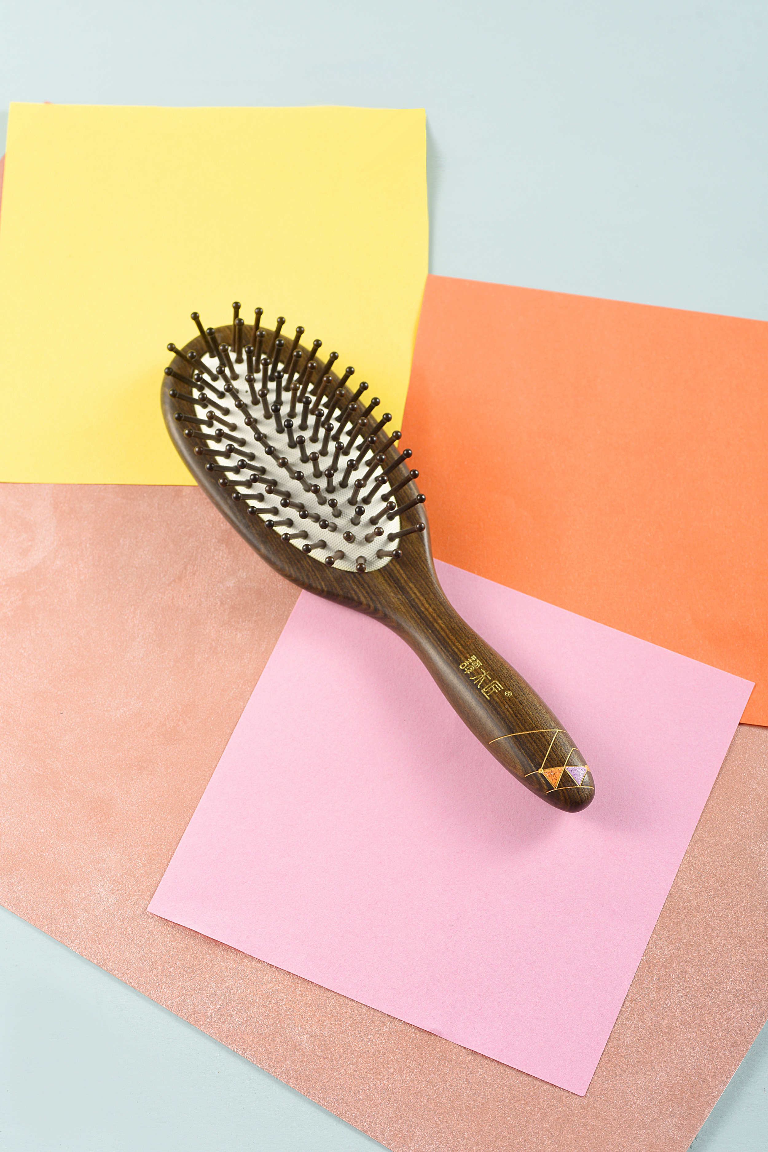 Lattice Cushion Hair Brush - Detangling & Styling Hair Brush for Smooth Shiny Hair - Perfect for Home, Salon & Travel Use