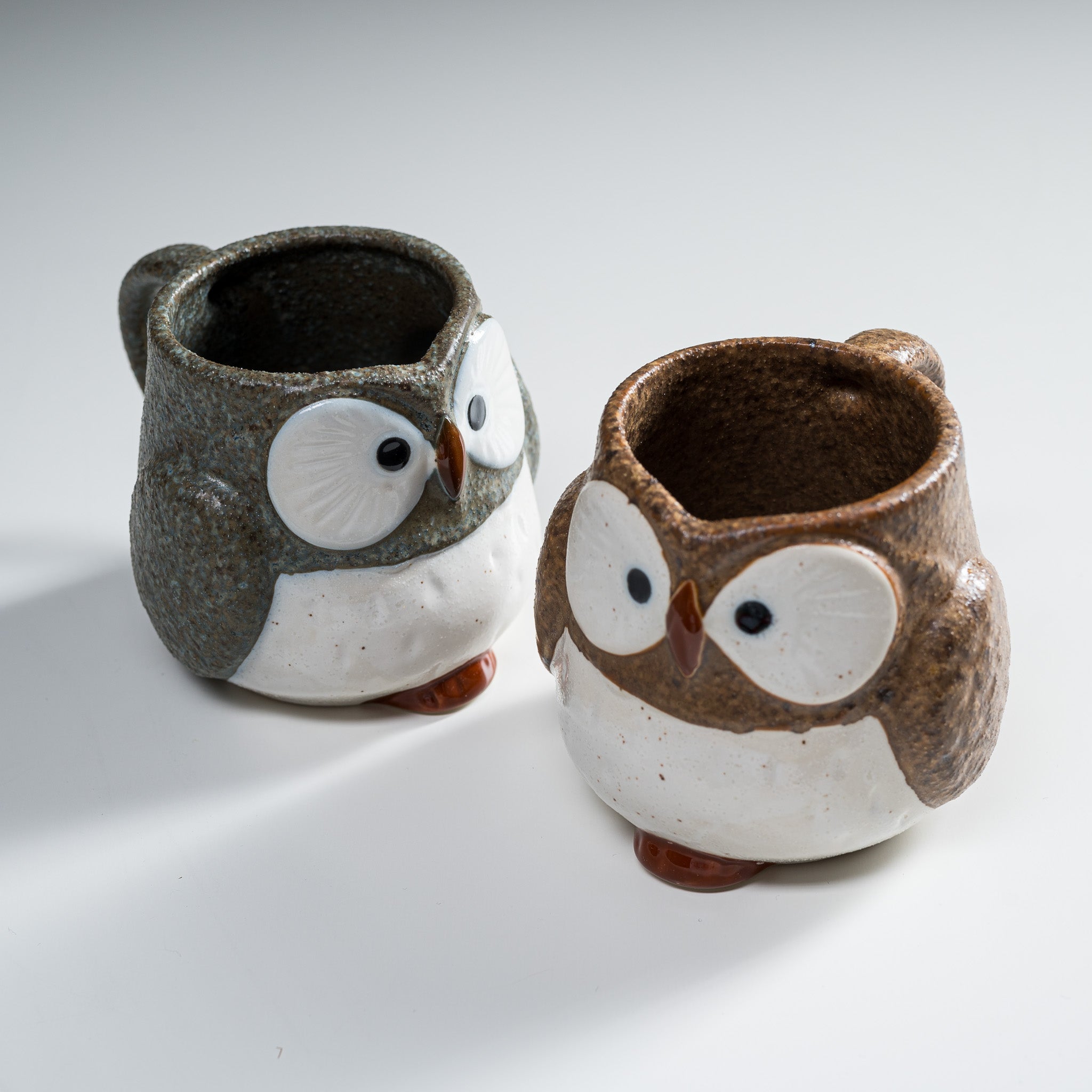 Twins Owl Pair Mug Cups - Cute Ceramic Coffee Mugs for Couples, Best Friends & Siblings - Perfect for Valentine's Day Gifts, Housewarming & Cozy Coffee Time at Home