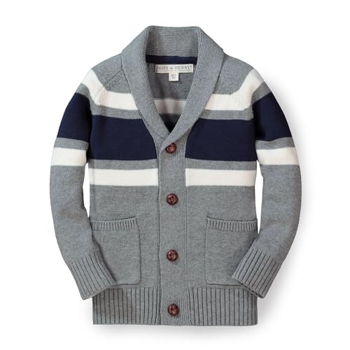 Dark Gray Heather Chest Stripe