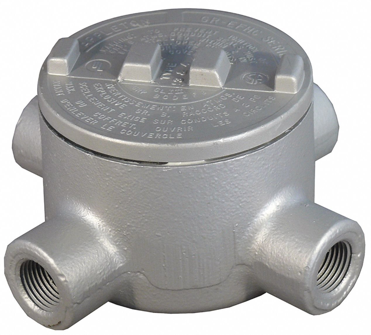 3/4 Inch Iron Conduit Outlet Body - Heavy Duty Electrical Conduit Fitting for Commercial & Industrial Wiring
