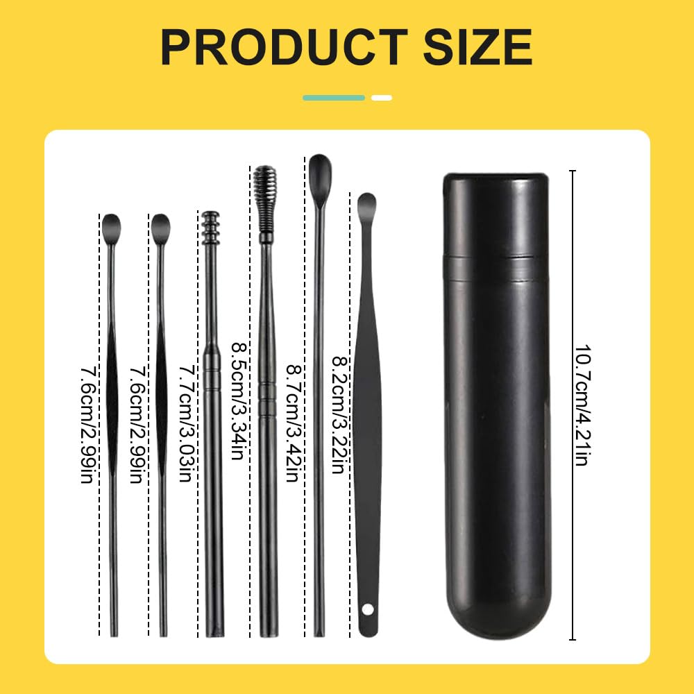 2024 Ear Cleaning Kit - Safe Earwax Removal Tool Set with Plastic Buckets | Gentle Ear Wax Cleaner for Adults & Kids | Perfect for Home, Travel & Professional Use
