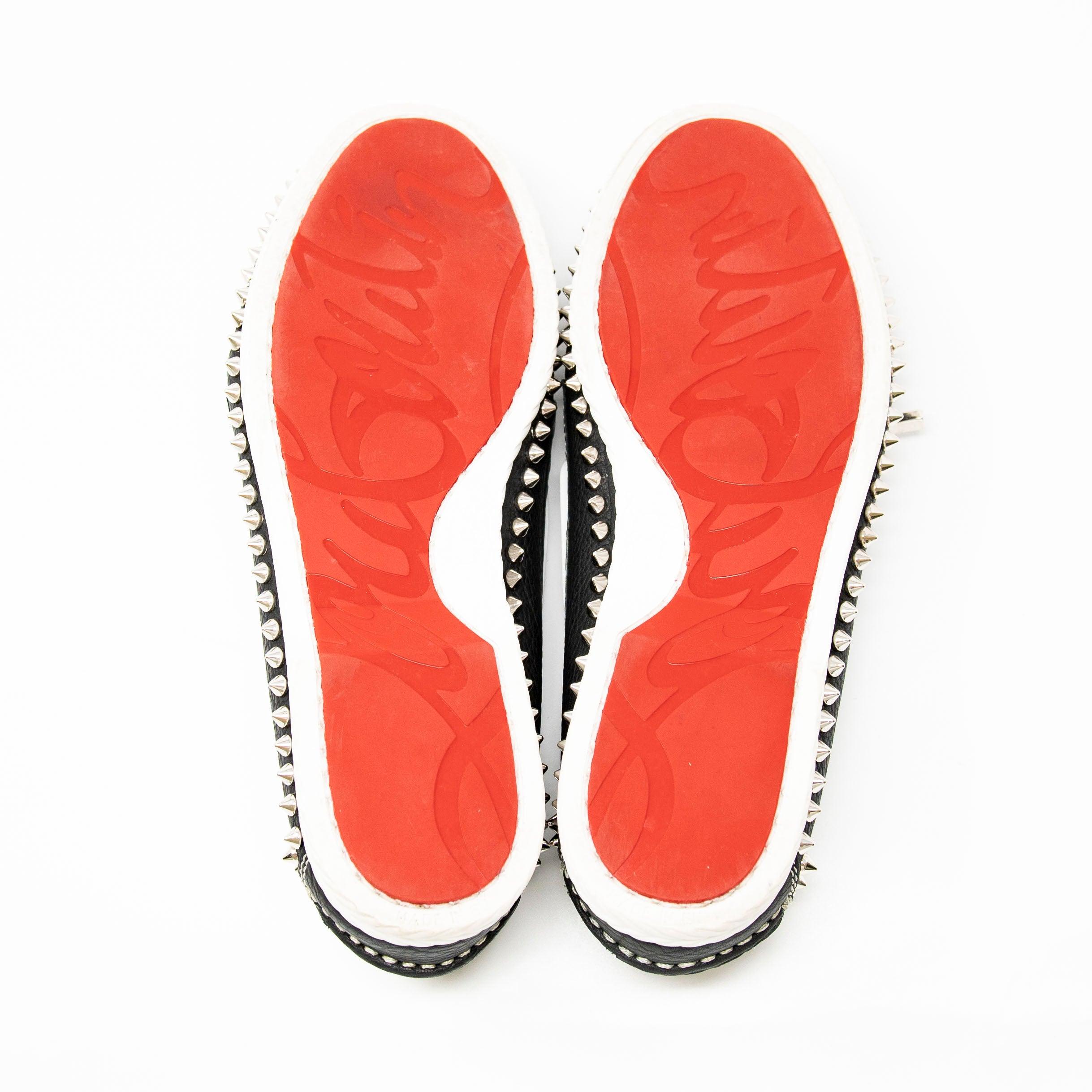 Christian Louboutin Dark Blue Roller Boat Flats Women's Size 41.5 | Luxury Designer Flats for Women | Perfect for Casual Outings, Office Wear & Evening Events
