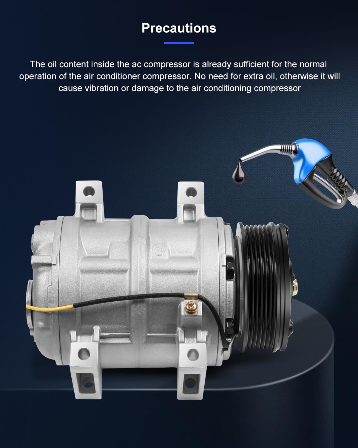 ECCPP Air Conditioning Compressor for Volvo C70 1999-2004 & S40 2000-2004 - Replacement A/C Compressor for Cool Driving Comfort