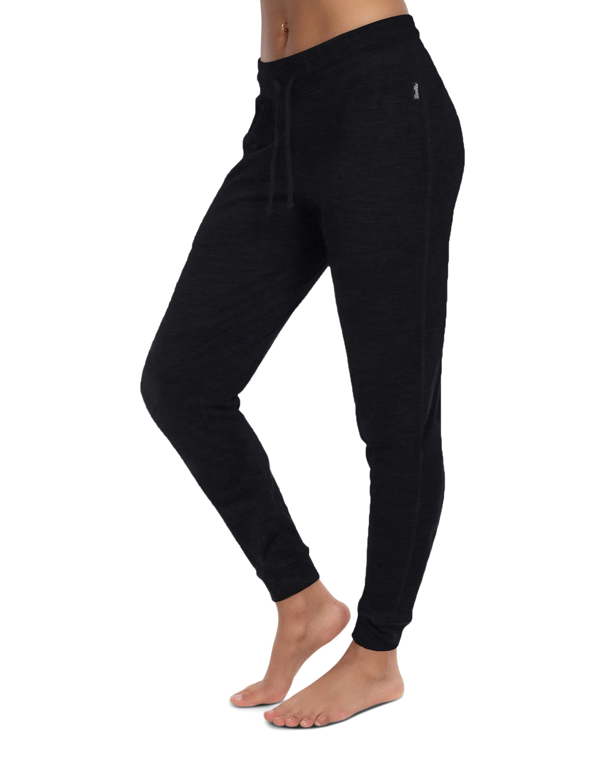 Women's Merino Wool Jogger Pants - Soft, Breathable, Moisture-Wicking & Odor-Resistant for Yoga, Hiking & Travel