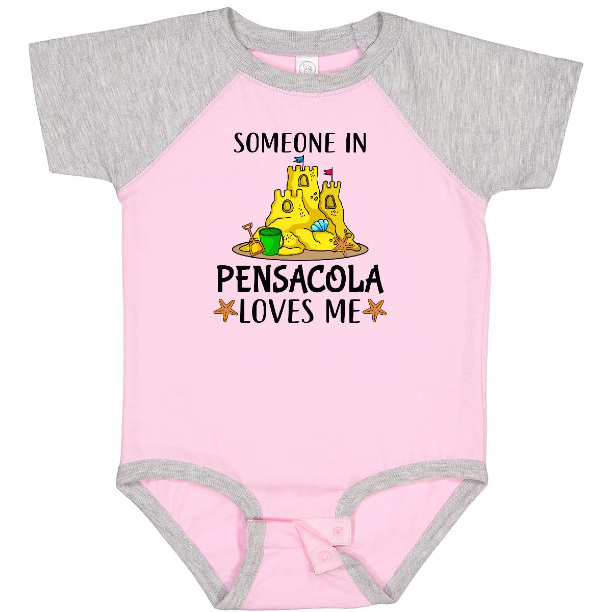 Inktastic Someone in Pensacola Loves Me Baby Bodysuit - Cute Beach Vacation Outfit for Infants & Toddlers | Perfect for Family Trips, Seaside Photos & Summer Adventures