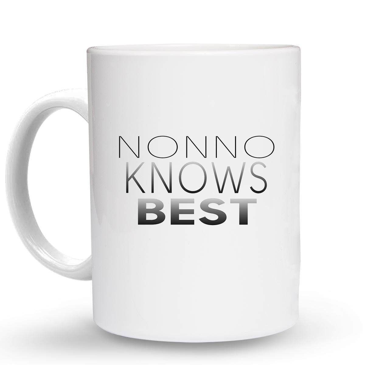NONNO KNOWS BEST - 6 Oz. Ceramic Espresso Mug Coffee Cup for Home & Office Use | Perfect for Espresso, Cappuccino & Hot Beverages | Makoroni DesK49