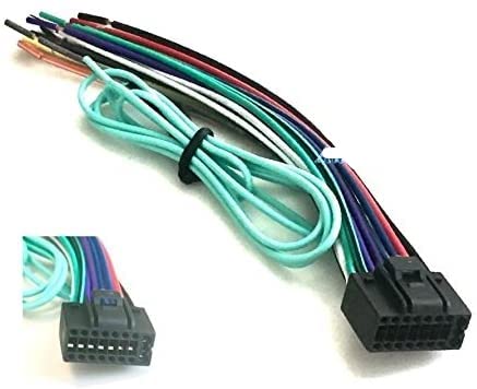 JVC Car Stereo Power Speaker Wire Harness Plug - Compatible with Aftermarket DVD Navigation Radios (EXAD Arsenal & More) - Perfect for DIY Car Audio Installation & Upgrades