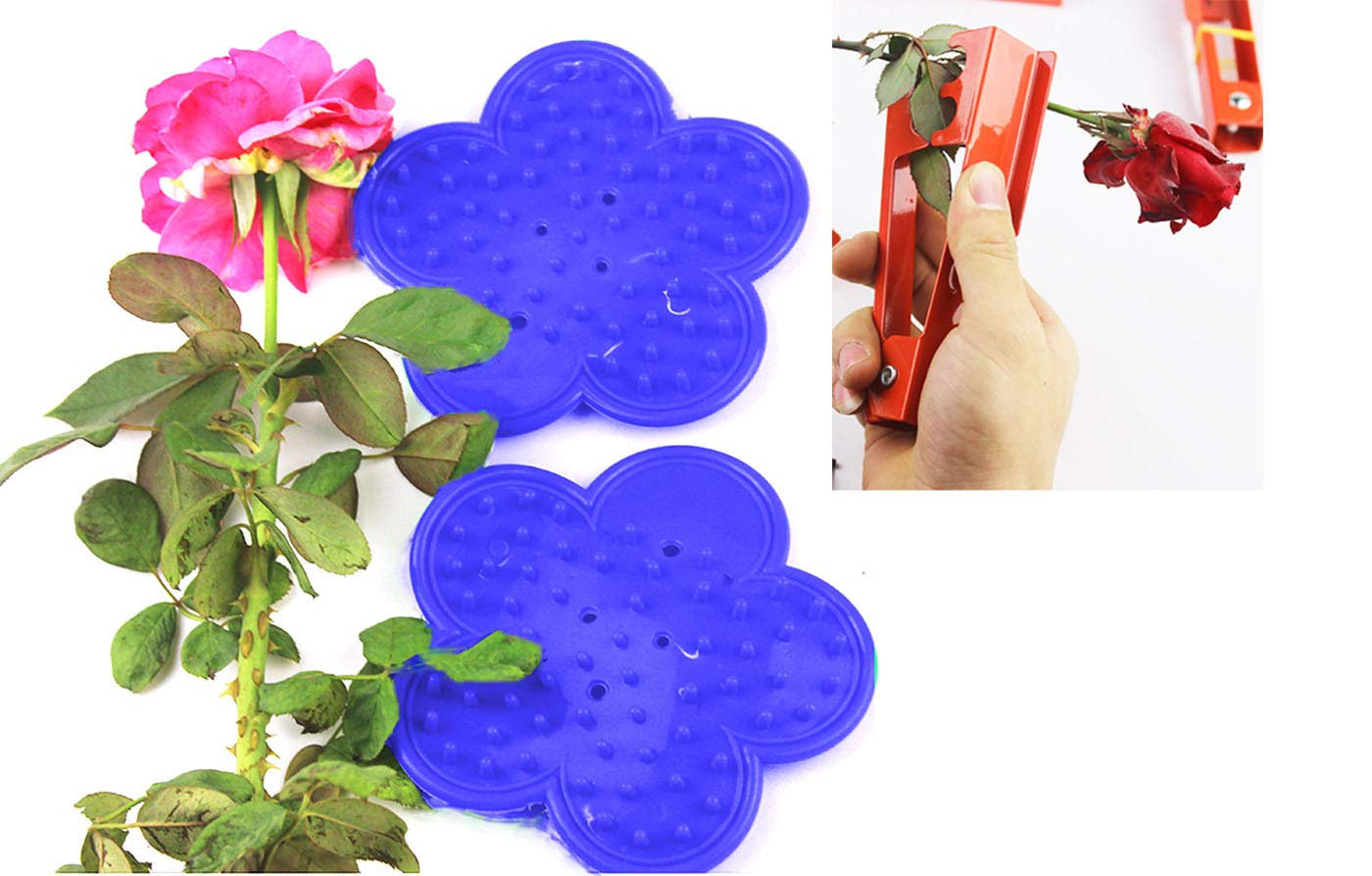 3-Pack Rose Thorn Stripper Tool Set - 2 Plastic & 1 Metal Rose Stem Strippers for Florists | DIY Garden Flower Thorn Remover for Bouquets, Arrangements & Wedding Flowers | Perfect for Professional Florists & Home Gardeners