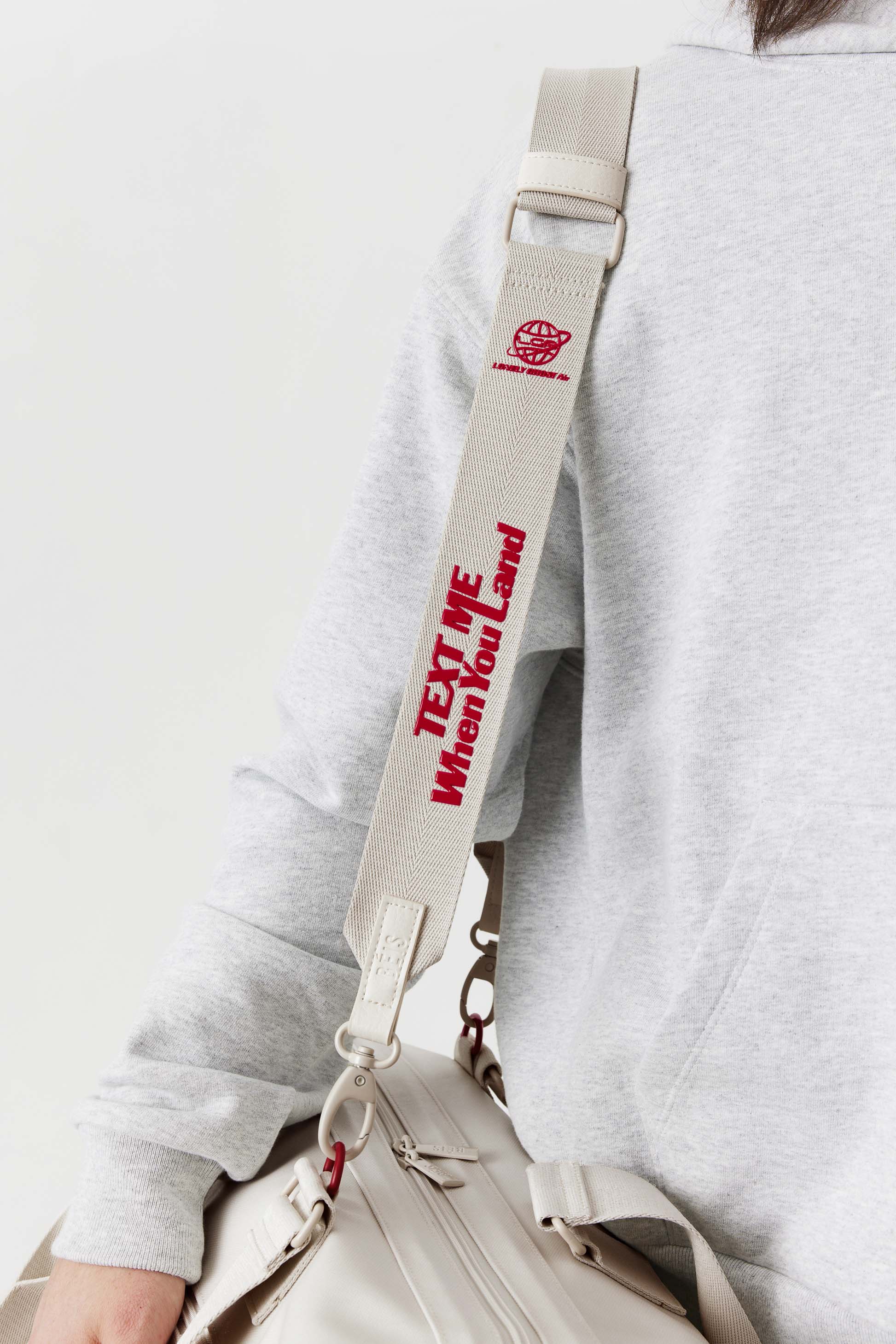 Ghost White Adjustable Shoulder Strap - Comfortable & Durable for Bags, Luggage & Camera Cases - Perfect for Travel, Hiking & Everyday Use