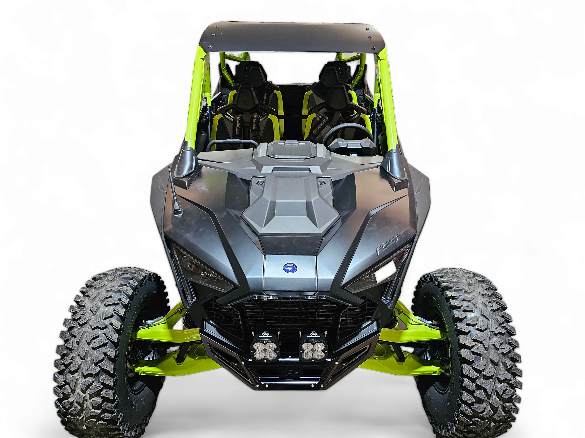 2022-2025 Polaris RZR Pro R & Turbo R Front Winch Bumper - Black Anodized Aluminum Billet (FWB610030) | Off-Road Protection & Recovery Accessory for UTV Trail Riding & Rock Crawling
