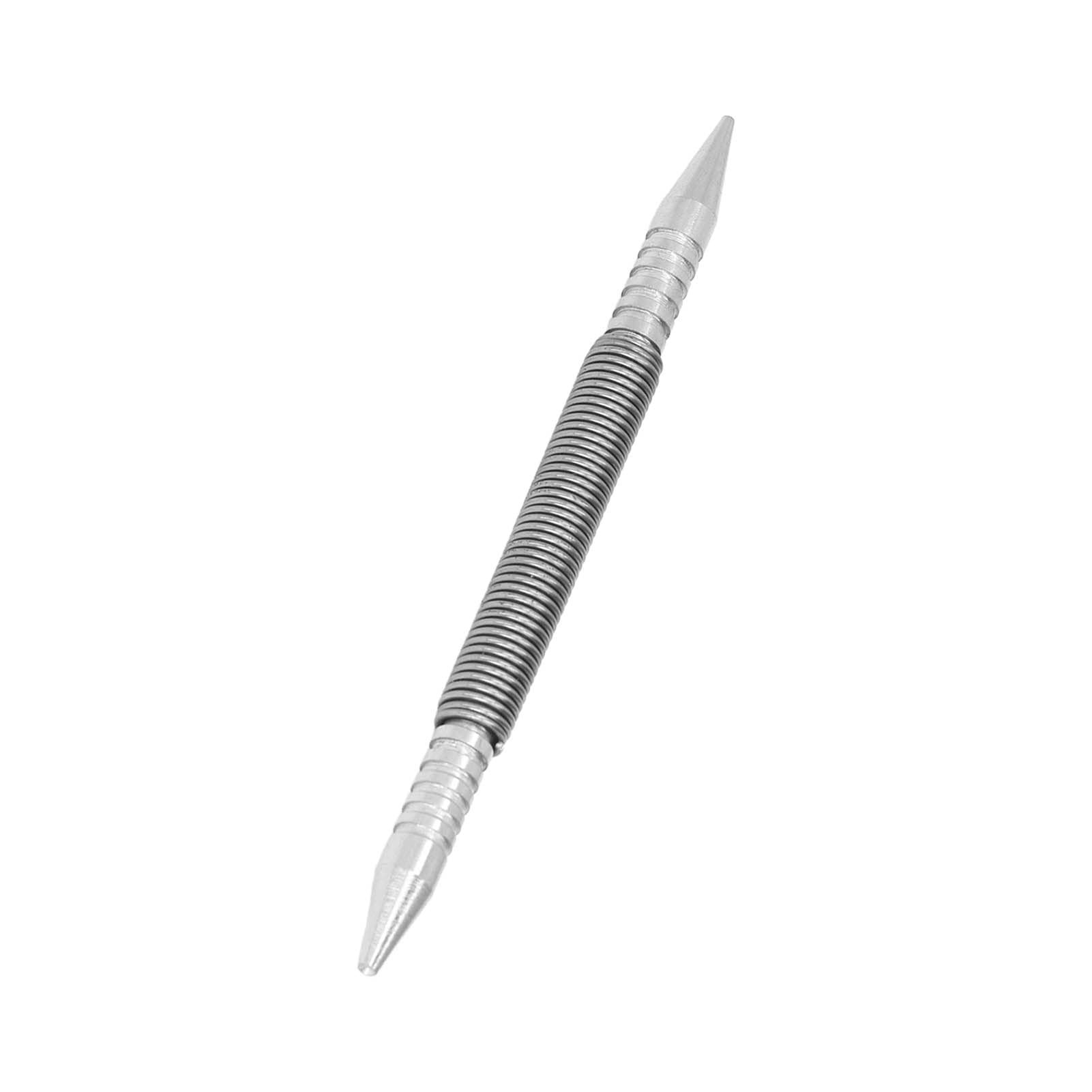 Double Head Nail Setter Punch - Spring Loaded Metal Center Punch Tool for Woodworking & Carpentry - Perfect for Framing, Cabinetry, and DIY Projects