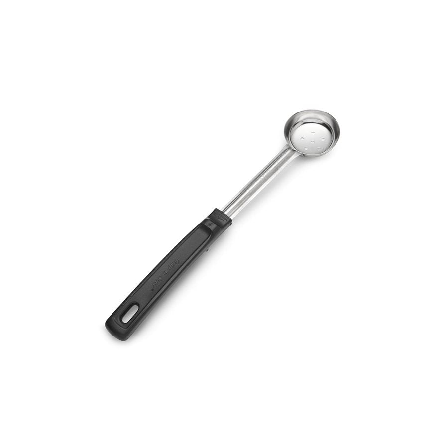 Vollrath 1 Oz Perforated Spoodle with Black Handle - Perfect for Portion Control, Serving Salads, Pasta & Desserts in Restaurants & Catering