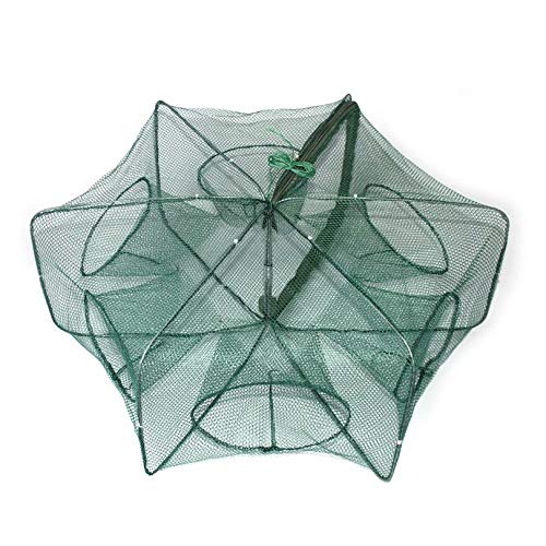 Foldable Automatic Fishing Net - Portable Shrimp & Crab Trap with Cast Net Design - Perfect for Freshwater, Saltwater, and Beach Fishing Accessories