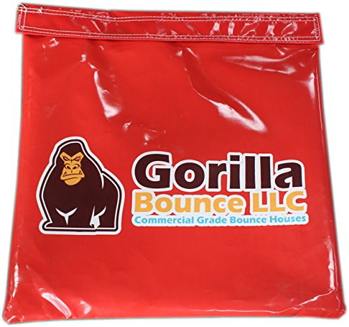 Heavy Duty Vinyl Sand Bags - 10 Pack Red Anchors for Inflatables, Bounce Houses, Tents & Outdoor Events | Weatherproof Support for Yard Games, Canopies & Temporary Structures
