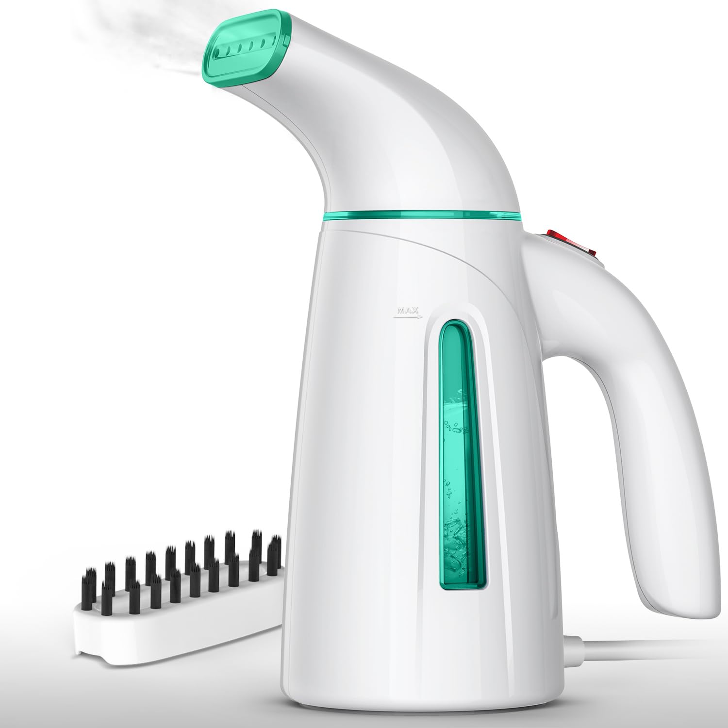 OGHom Portable Handheld Steamer for Clothes - 300ml Large Capacity Travel Garment Steamer with 950W & 30-Second Fast Heat Up (Turquoise) | Perfect for Travel, Business Trips & Home Use to Remove Wrinkles from Shirts, Dresses & Suits