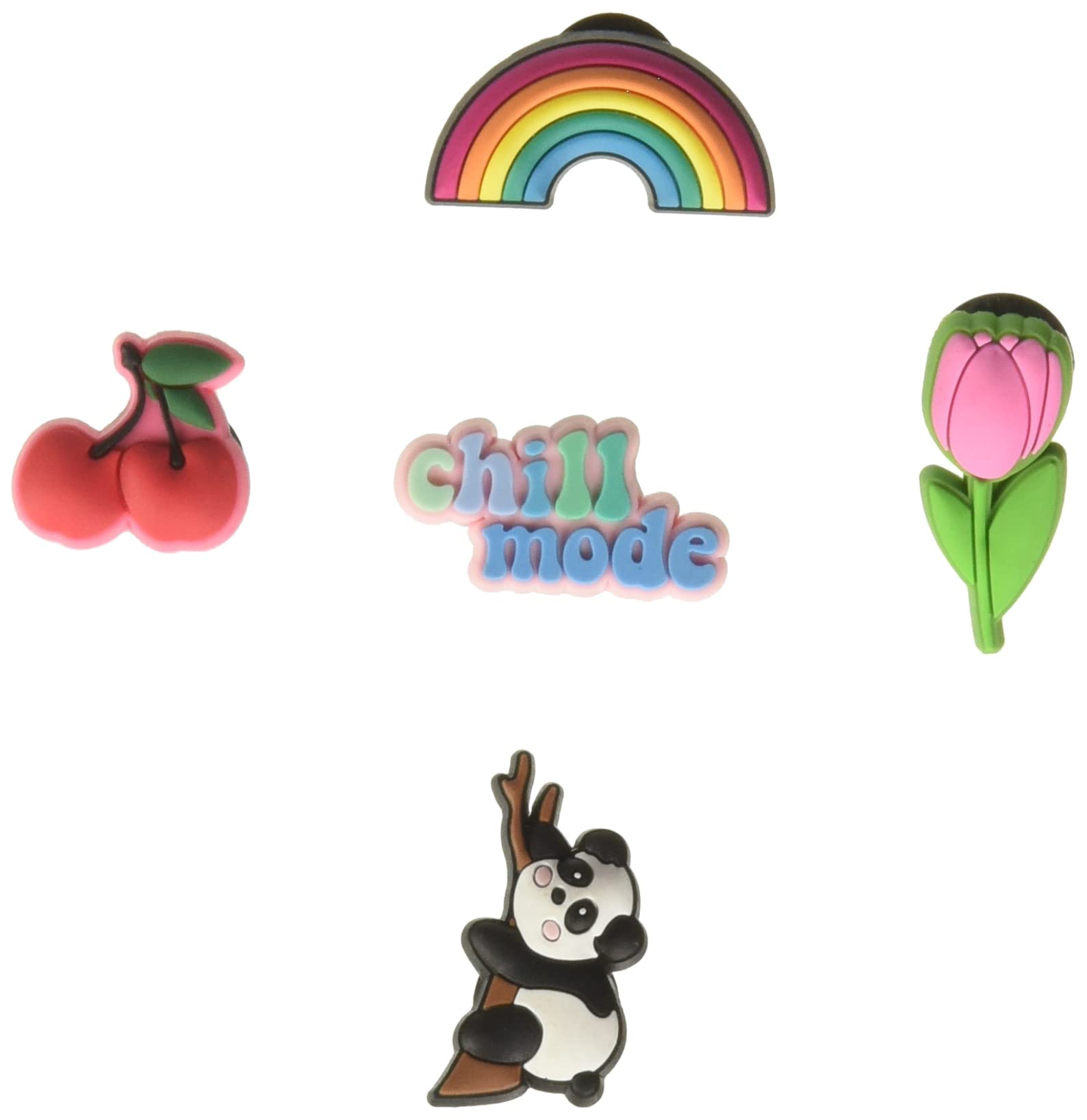 Trendy Crocs Jibbitz Shoe Charms 5-Pack | Fun & Cute Decorations for Crocs Shoes | Perfect for Kids, Teens & Adults - School, Work & Casual Wear