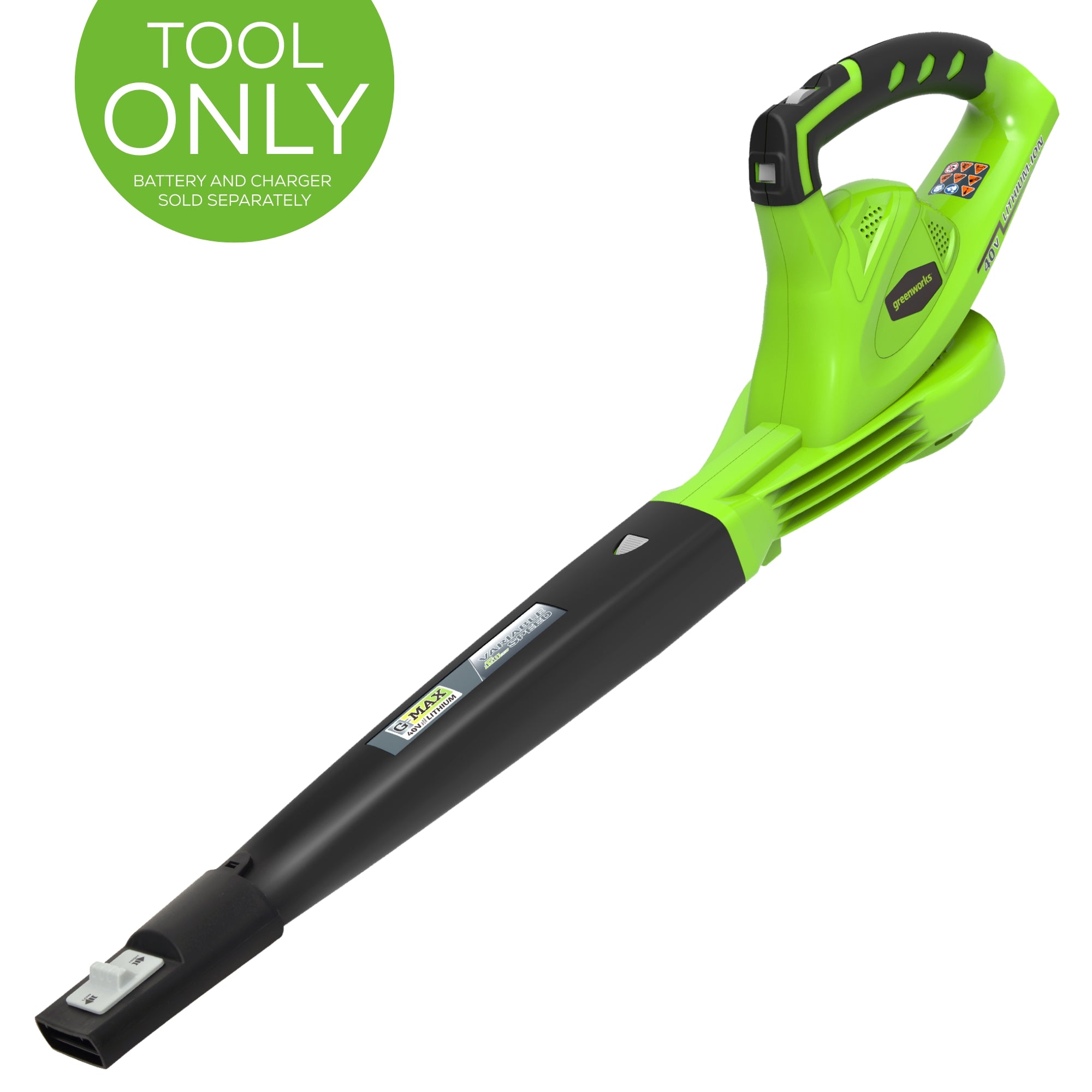 40V 135 CFM Cordless Battery Leaf Blower (Tool Only) - Powerful Yard Cleanup for Leaves, Grass Clippings & Debris - Ideal for Home, Garden & Lawn Maintenance