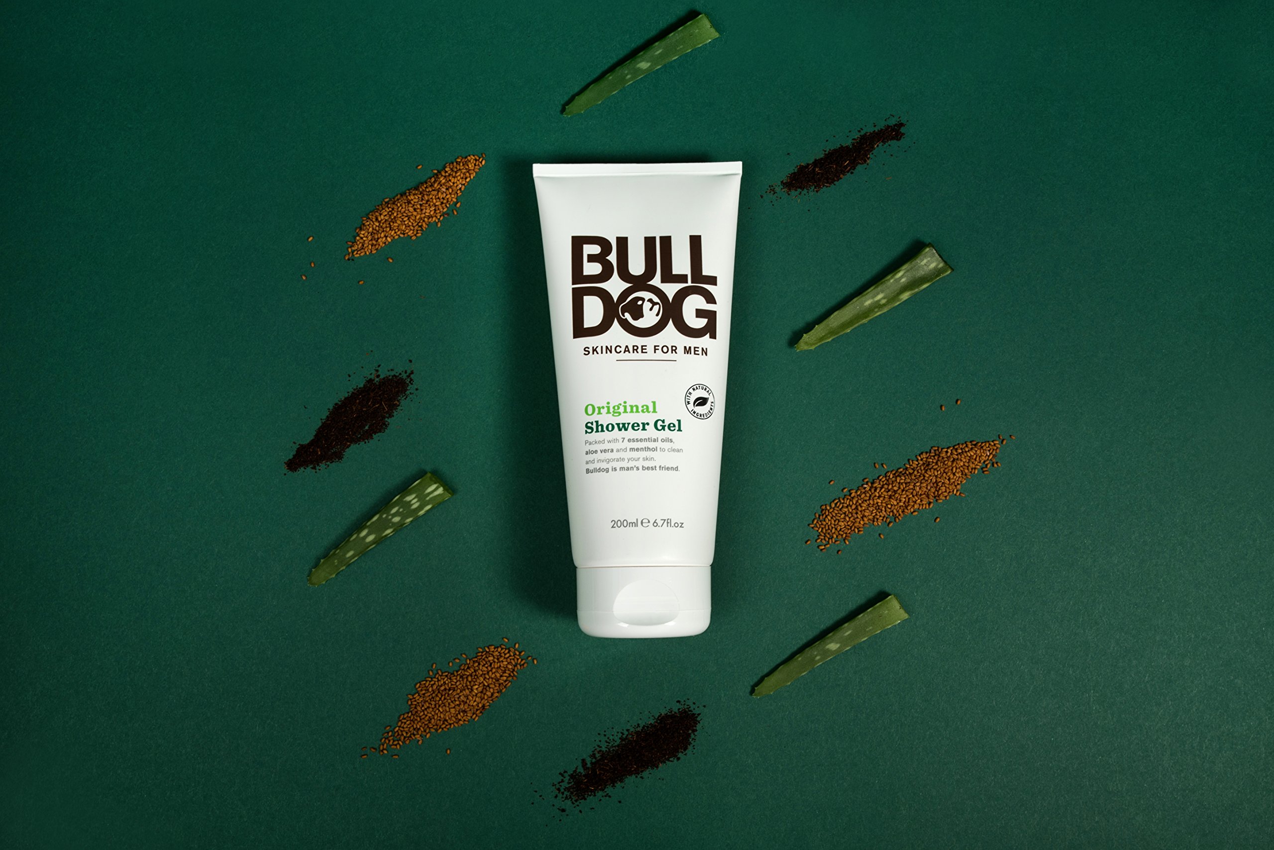 Bull Dog Skincare for Men Original Shower Gel 6.70 oz - Hydrating & Refreshing Body Wash for Men with Natural Ingredients - Perfect for Daily Shower & Gym Use