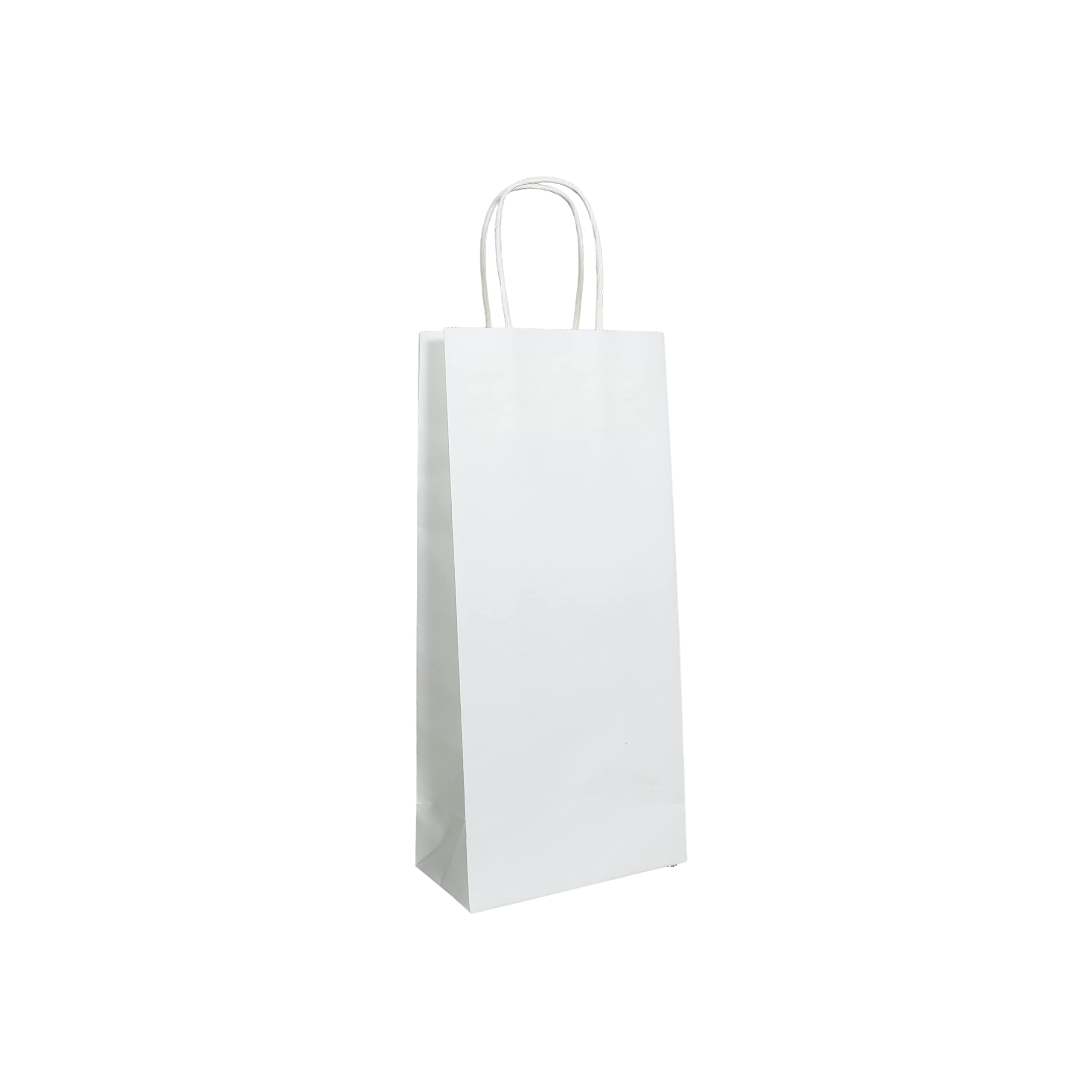 Eco-Friendly Kraft Paper Tote Bags 5.75x3.25x13 Inches - Pack of 250 | Recyclable Wine Gift Bags for Retail, Parties & Sustainable Packaging