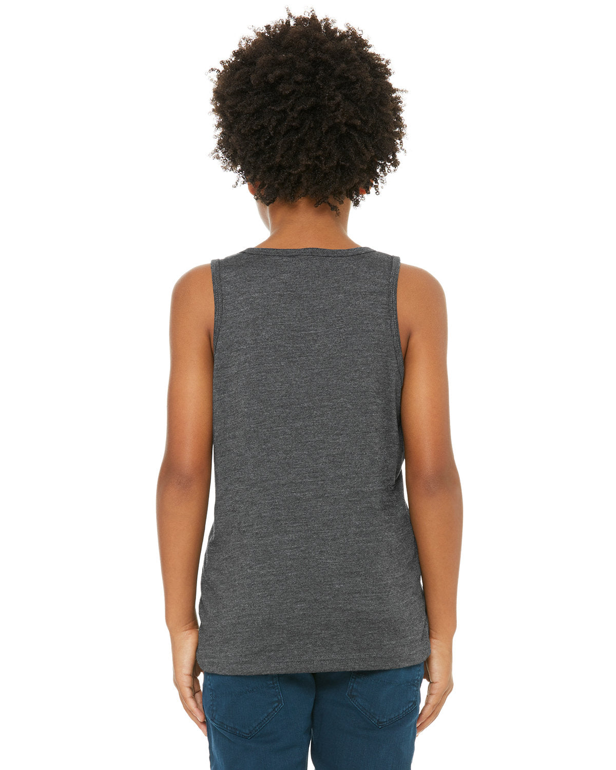Bella + Canvas 3480YCV Youth Heather CVC Tank Top - Soft & Comfortable Cotton Blend for Kids & Teens - Perfect for Summer, Sports & Casual Wear