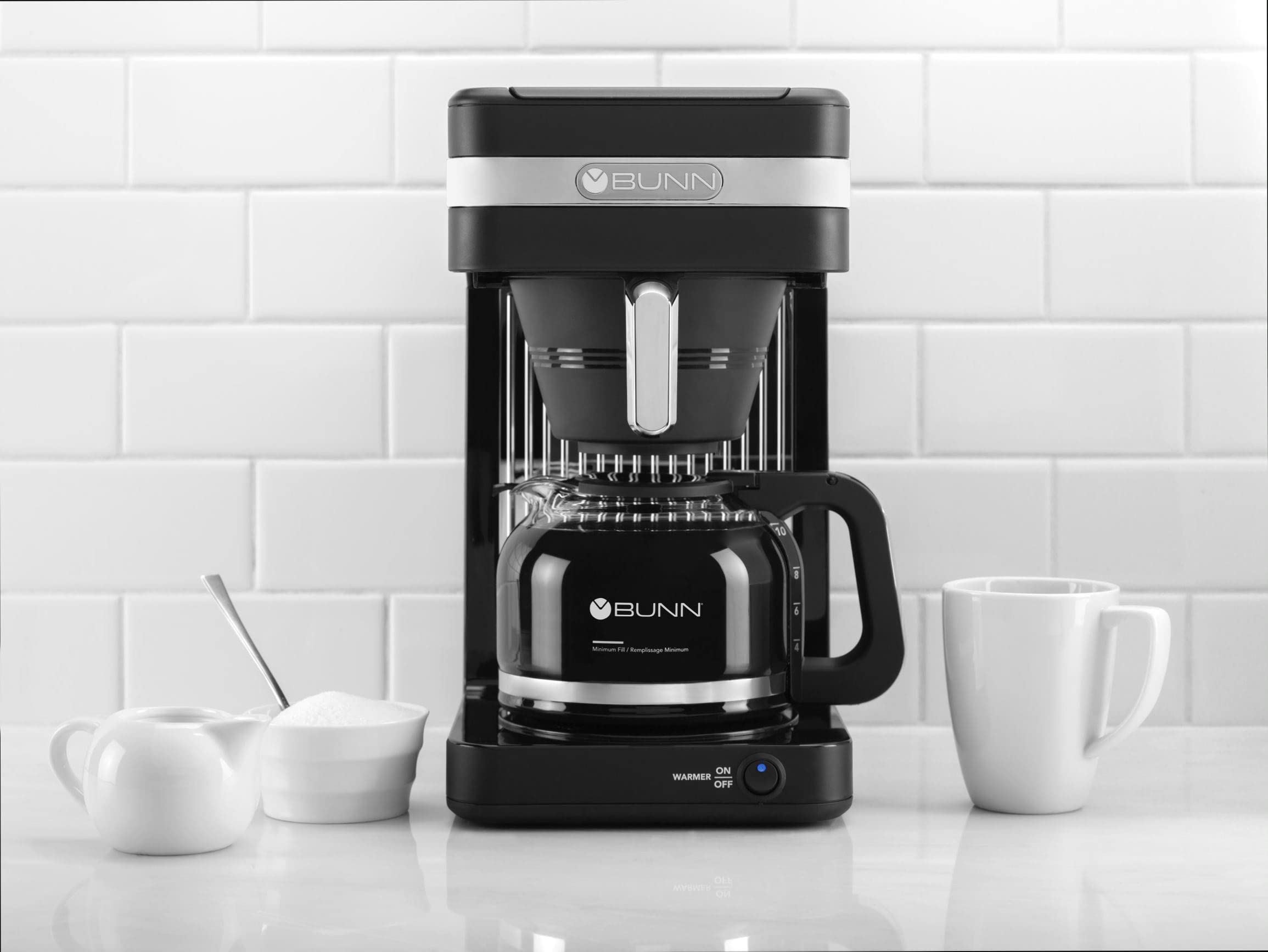 BUNN CSB2B Speed Brew Elite 10-Cup Coffee Maker - Fast Brewing, Black/Stainless Steel - Perfect for Home, Office & Restaurants
