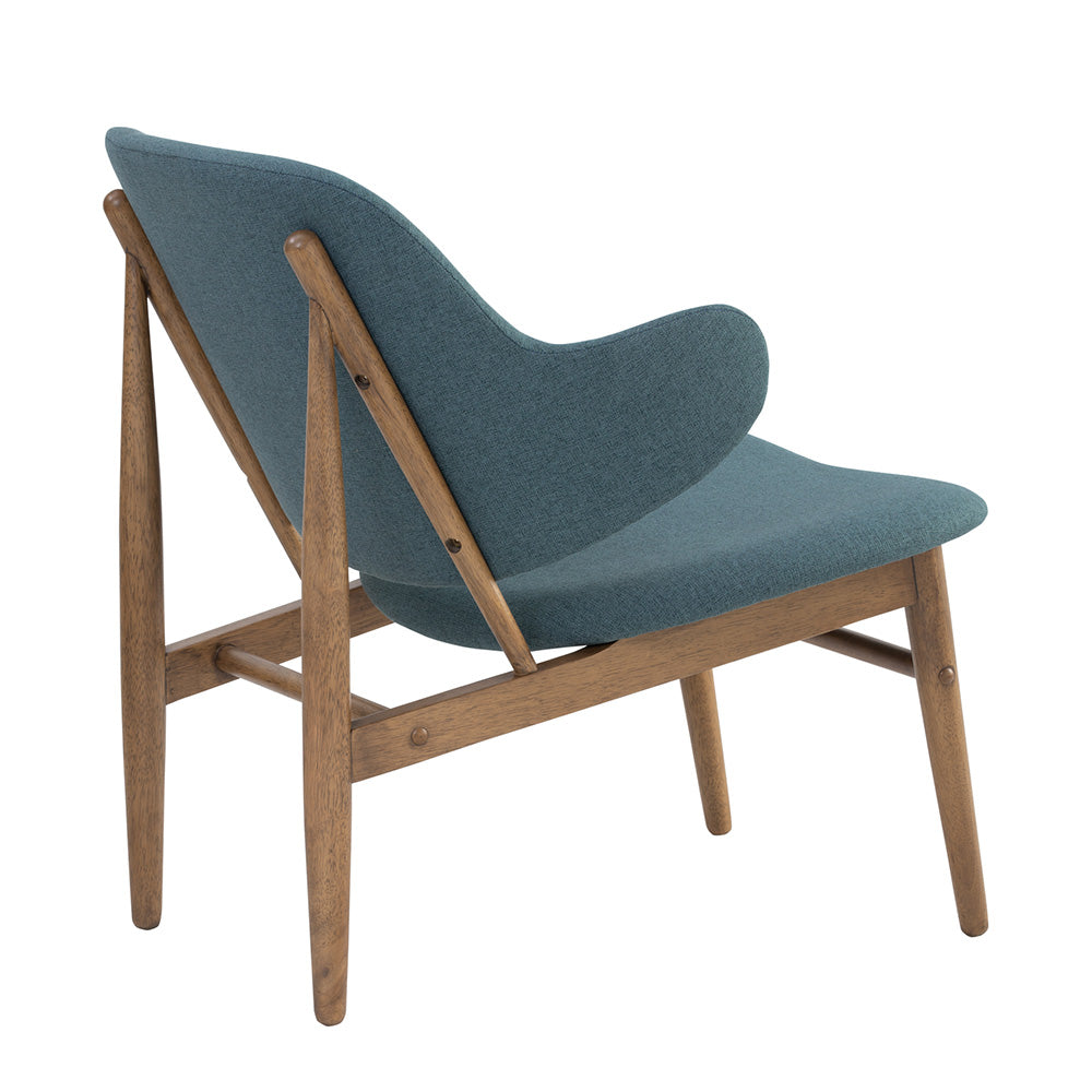 VERONIC Modern Lounge Chair in Cocoa & Nile Green - Comfortable Accent Chair for Living Room, Bedroom, or Office - Perfect for Relaxing, Reading, and Entertaining