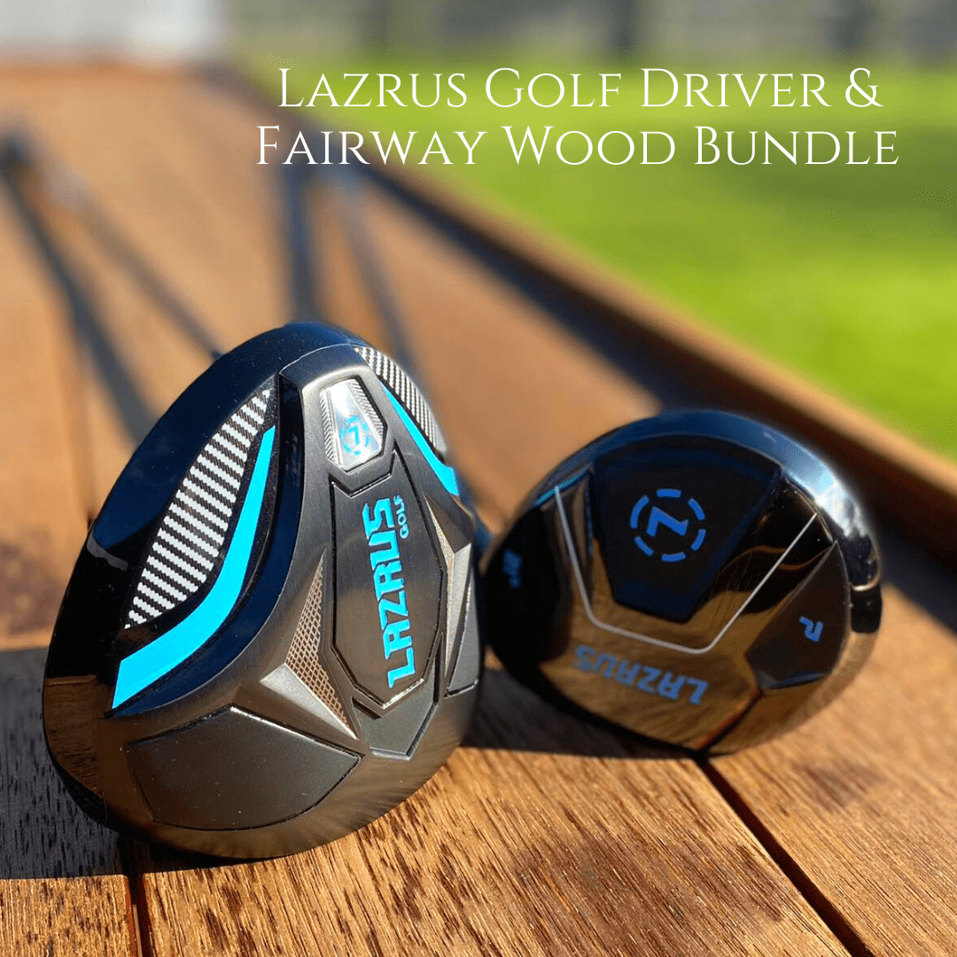 Lazrus Golf Driver & Fairway Wood Set - Premium Golf Clubs for Men & Women - Perfect for Driving Range & Course Play
