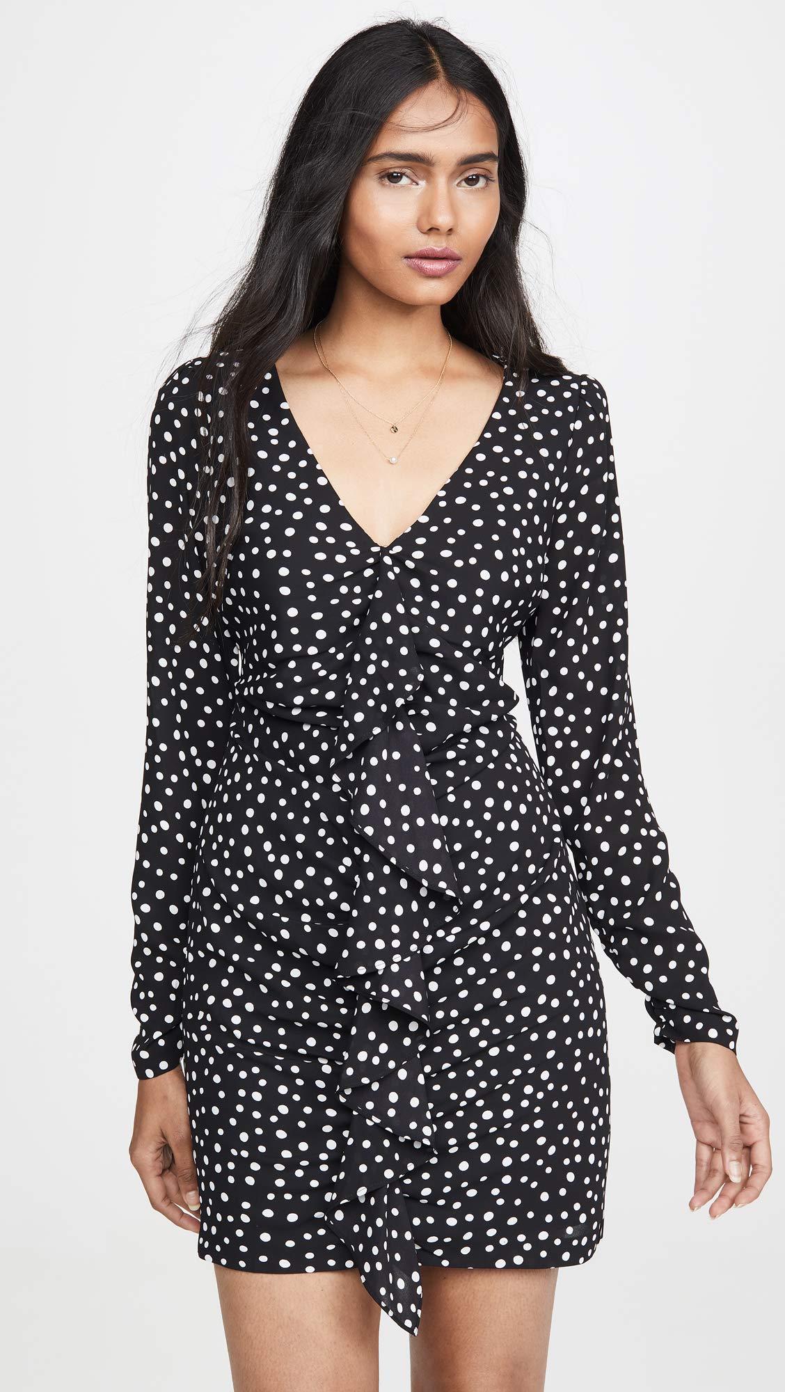 LIKELY Women's Corinne Dress - Flowy Summer Midi Dress with Puff Sleeves & V-Neck | Perfect for Beach Vacations, Brunch Dates & Casual Outings