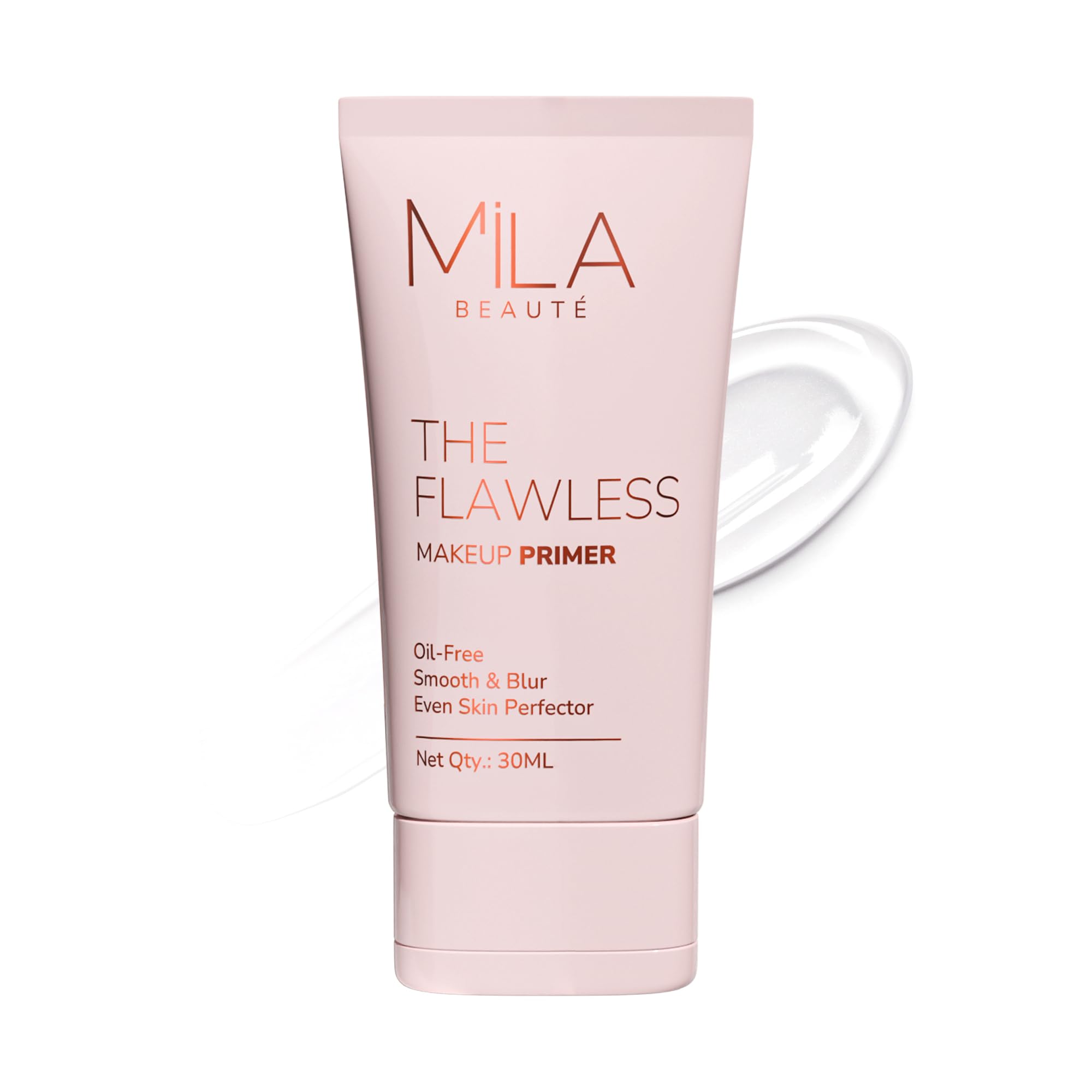 Mila Beauté Flawless Makeup Primer for Face - Oil Free, Vitamin A & E Enriched, Satin Smooth Matte Finish, Pore Minimizing, 30ml | Perfect for Daily Wear, Special Occasions & Photography Makeup