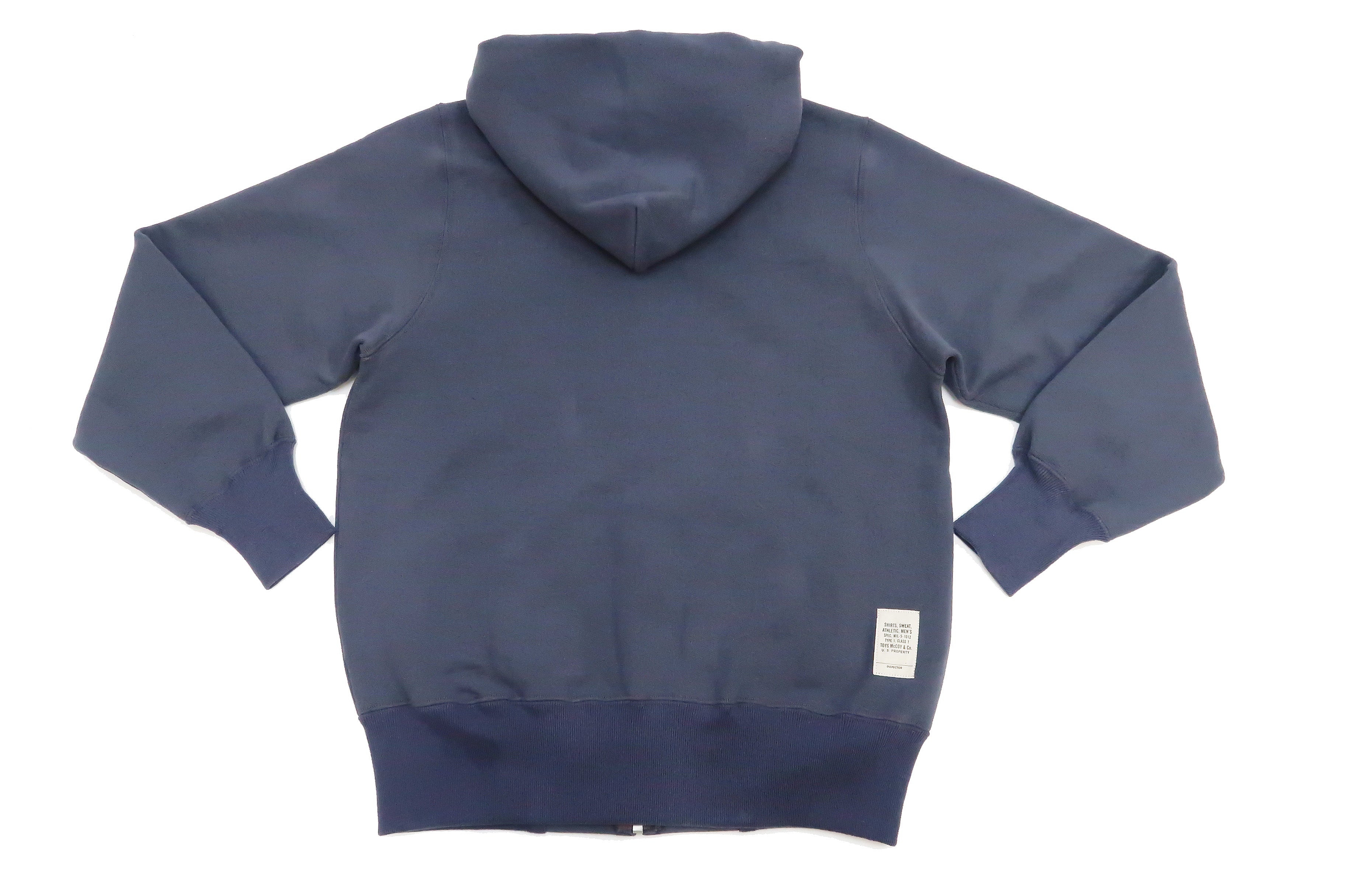Vintage Inspired Men's Plain Zip Up Hoodie - TOYS McCOY Solid Zip Hooded Sweatshirt TMC2468 in Faded Bluish Gray | Casual Wear, Street Style & Everyday Comfort