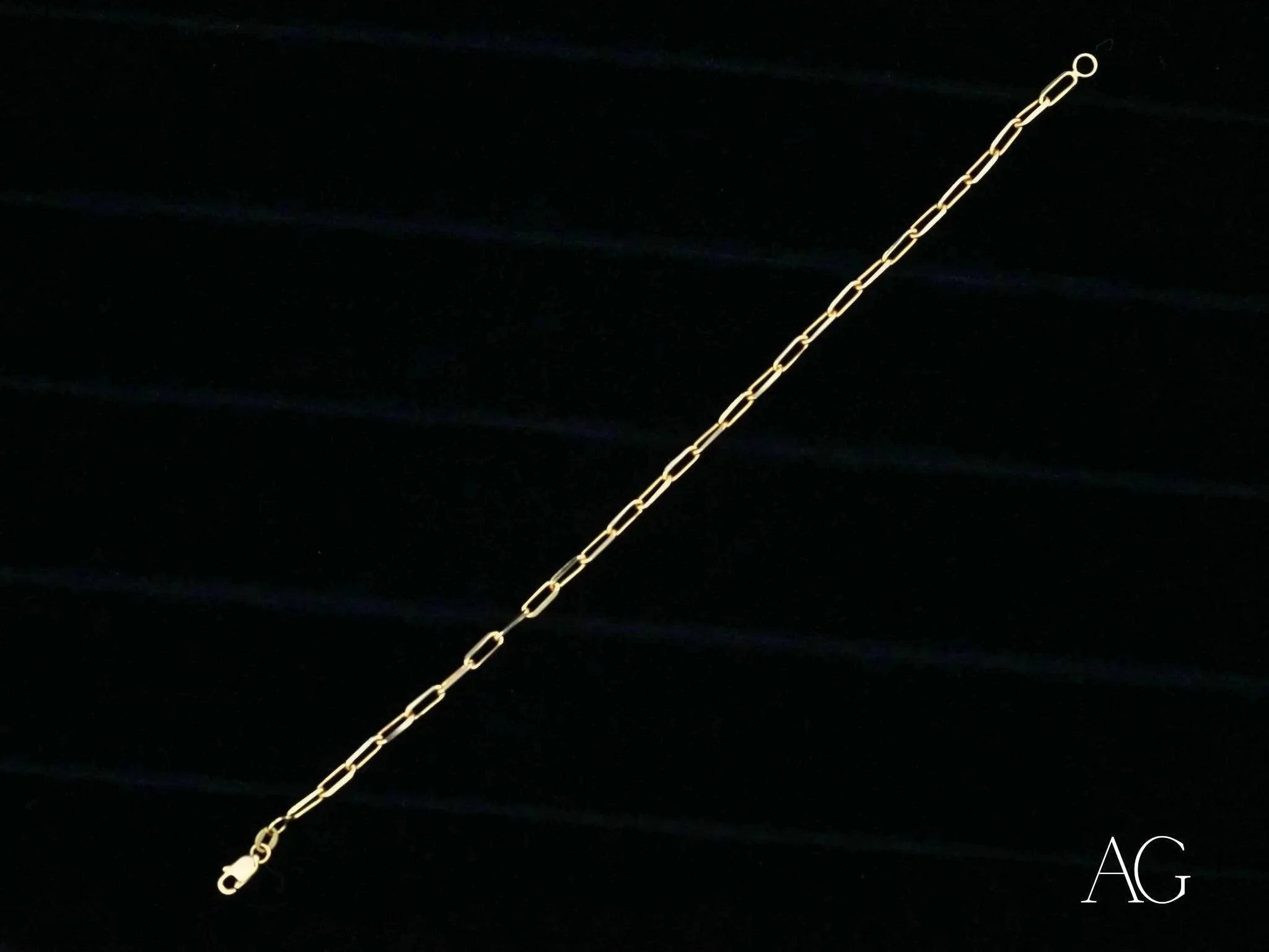 18K Gold Link Bracelet for Women - Elegant & Timeless Jewelry Gift for Anniversary, Birthday & Special Occasions