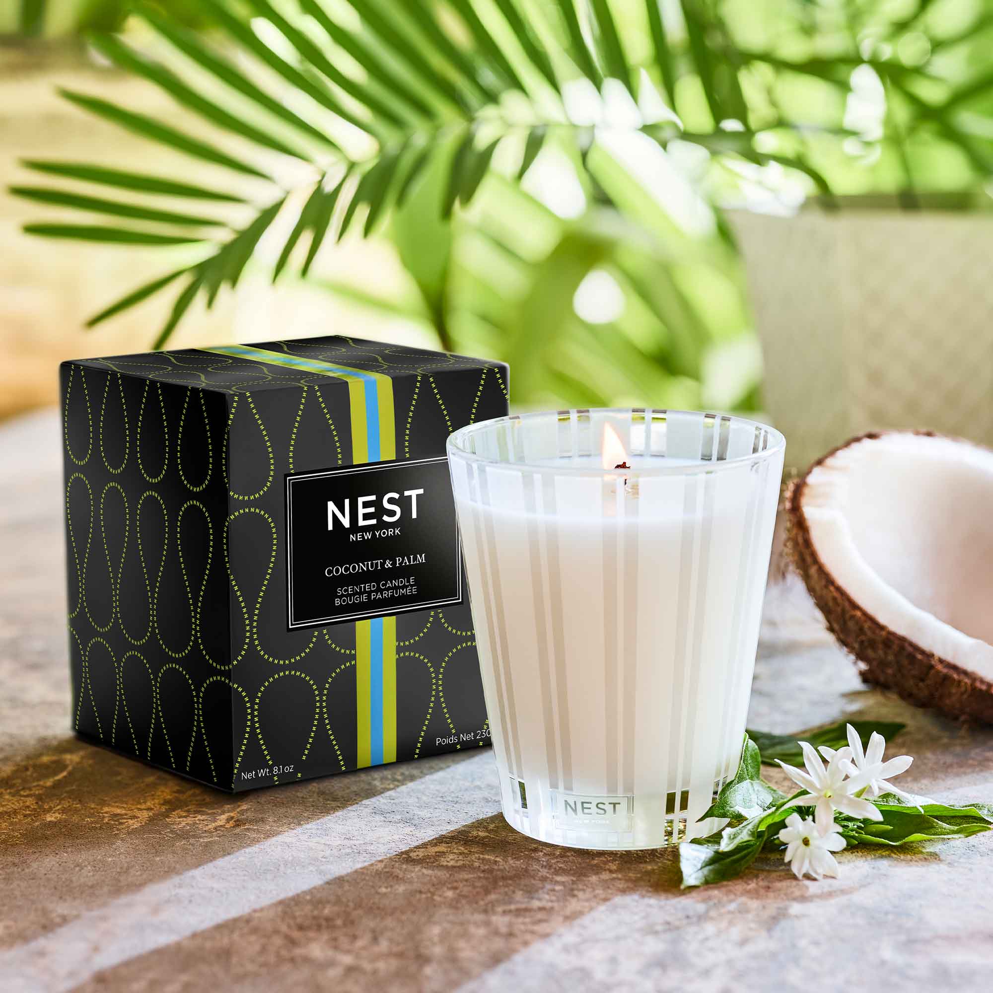Premium Coconut & Palm Wax Candle - Natural, Eco-Friendly, Long-Lasting Scent - Perfect for Home, Spa, Yoga & Relaxation