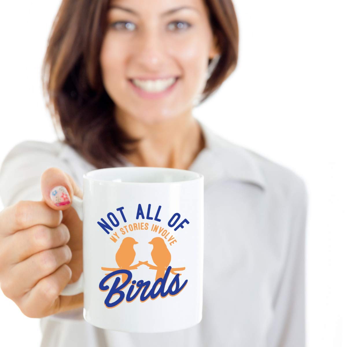 Funny Bird Watching Coffee Mug - 11oz Novelty Gift for Bird Lovers, Office & Home Decor - Perfect for Birdwatchers, Tea & Coffee Drinkers - Great for Bird Watching Trips, Office Use & Home Decor