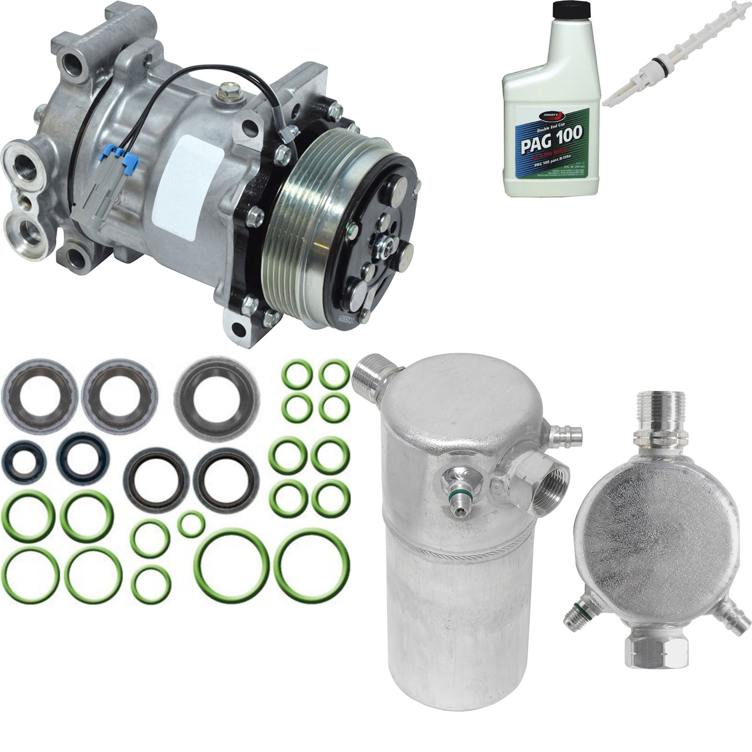 KT 4803 High-Performance A/C Compressor & Component Kit - Compatible with Multiple Car Models - Perfect for AC System Repair & Maintenance