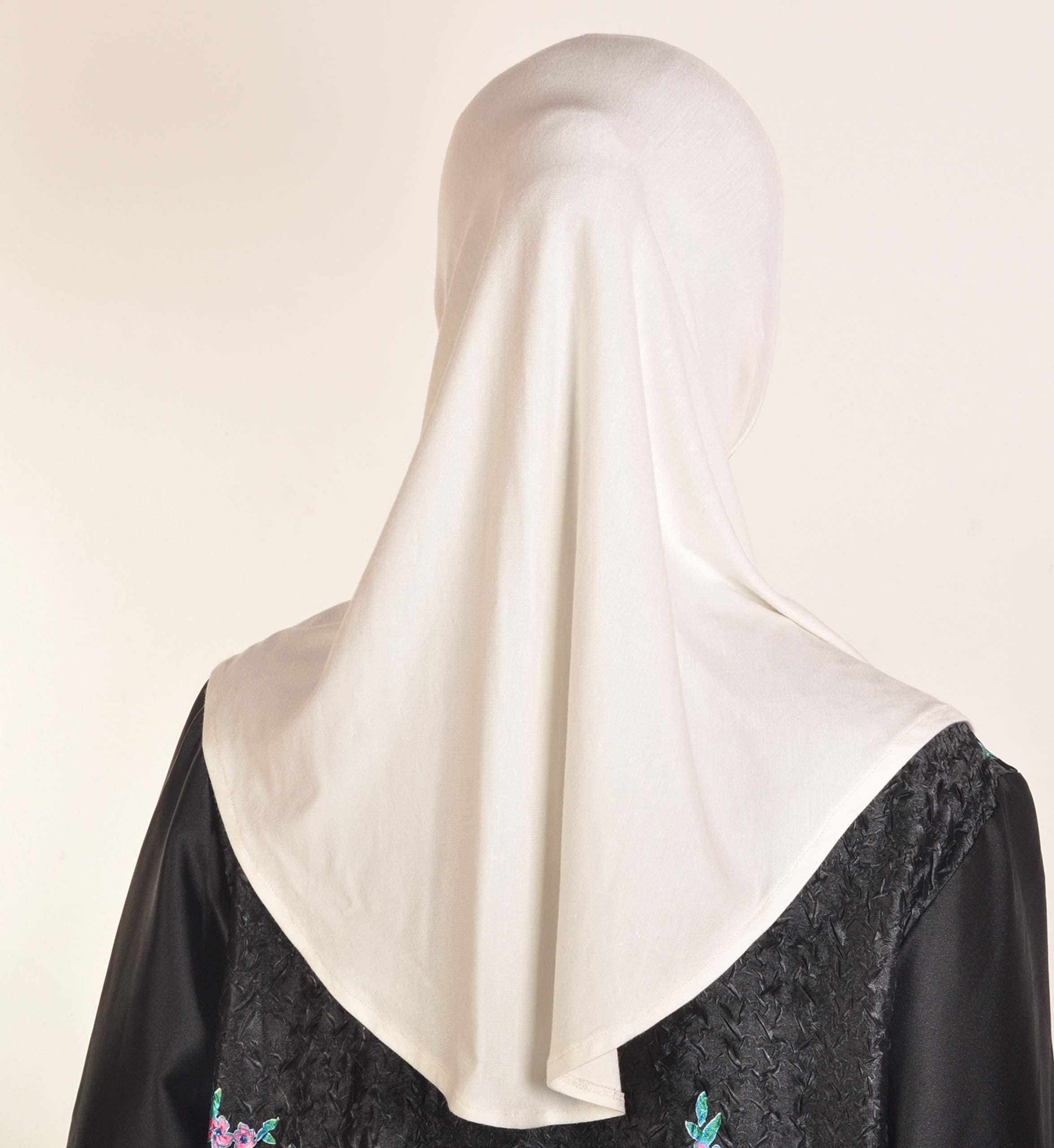 One Piece Al Amira Hijab - Instant Head Scarf in Soft Cotton Jersey - Practical Head Cover for Women (Medium Size) - Perfect for Daily Wear, Prayer & Modest Fashion