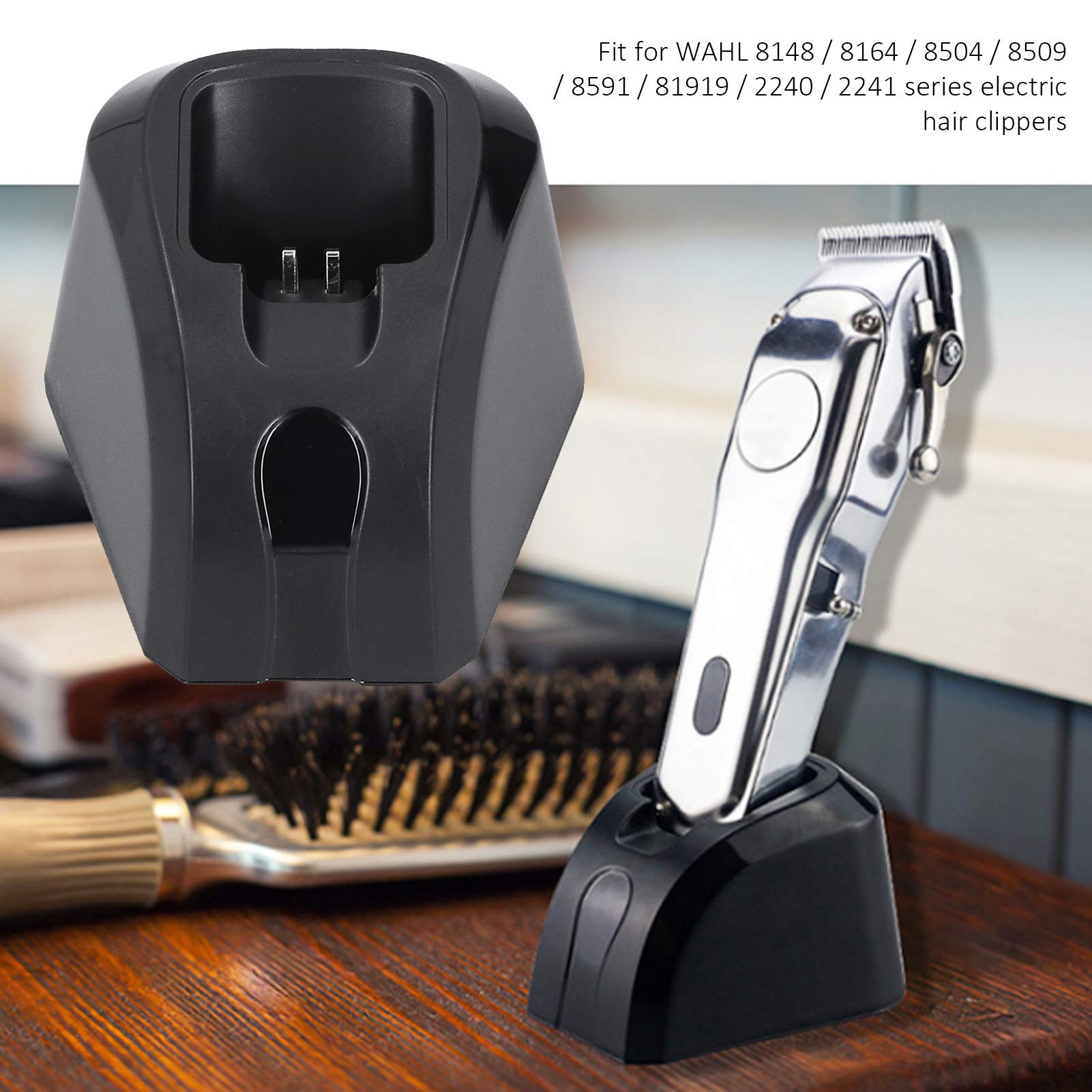 WAHL Electric Hair Clipper Charging Stand | Replacement Charger Base for WAHL Trimmers | Perfect for Home Barbering & Salon Use