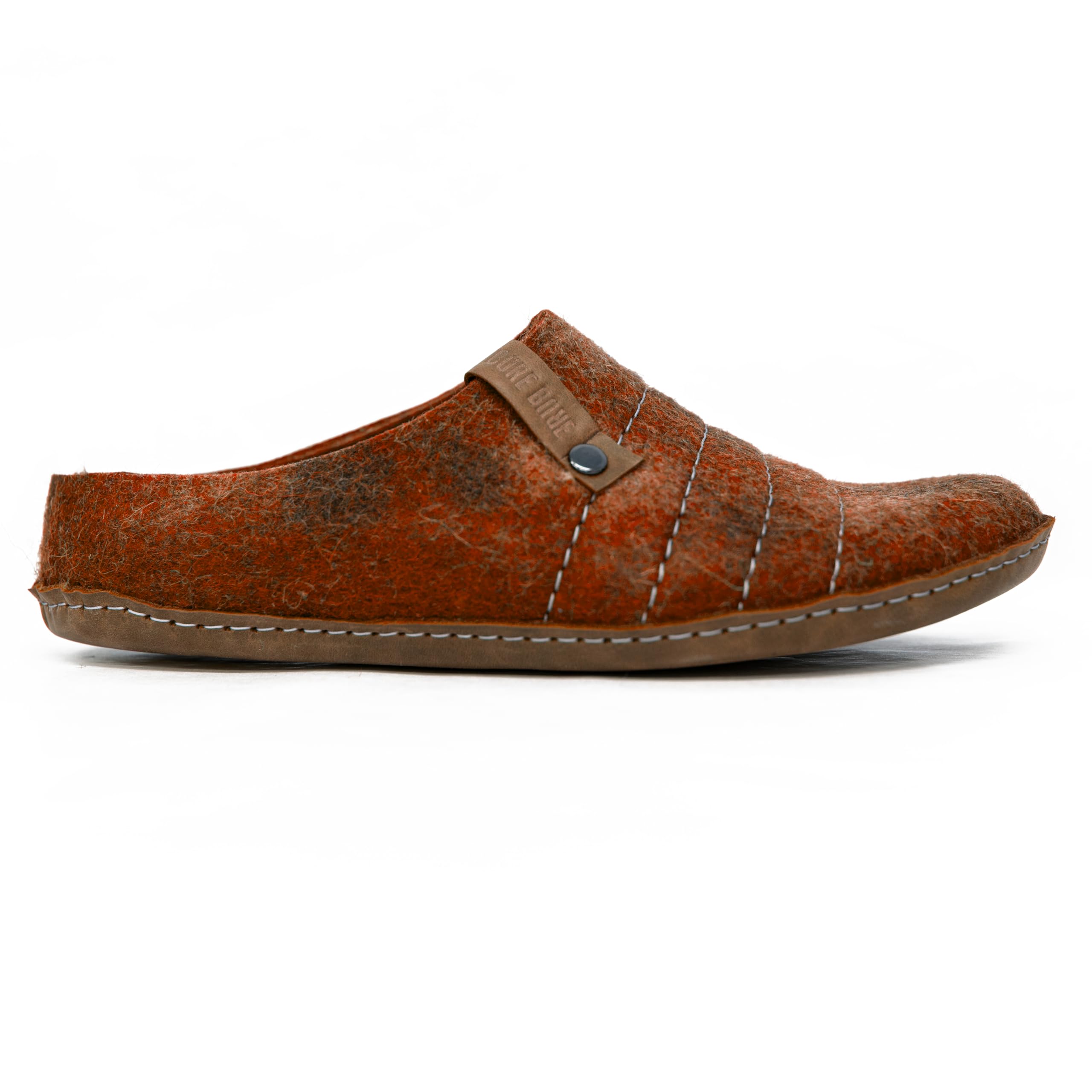 Men's Natural Boiled Wool Slippers - Warm Comfort House Shoes for Winter - Perfect Father's Day Gift for Dad - Ideal for Indoor Relaxation, Lounging & Cold Weather