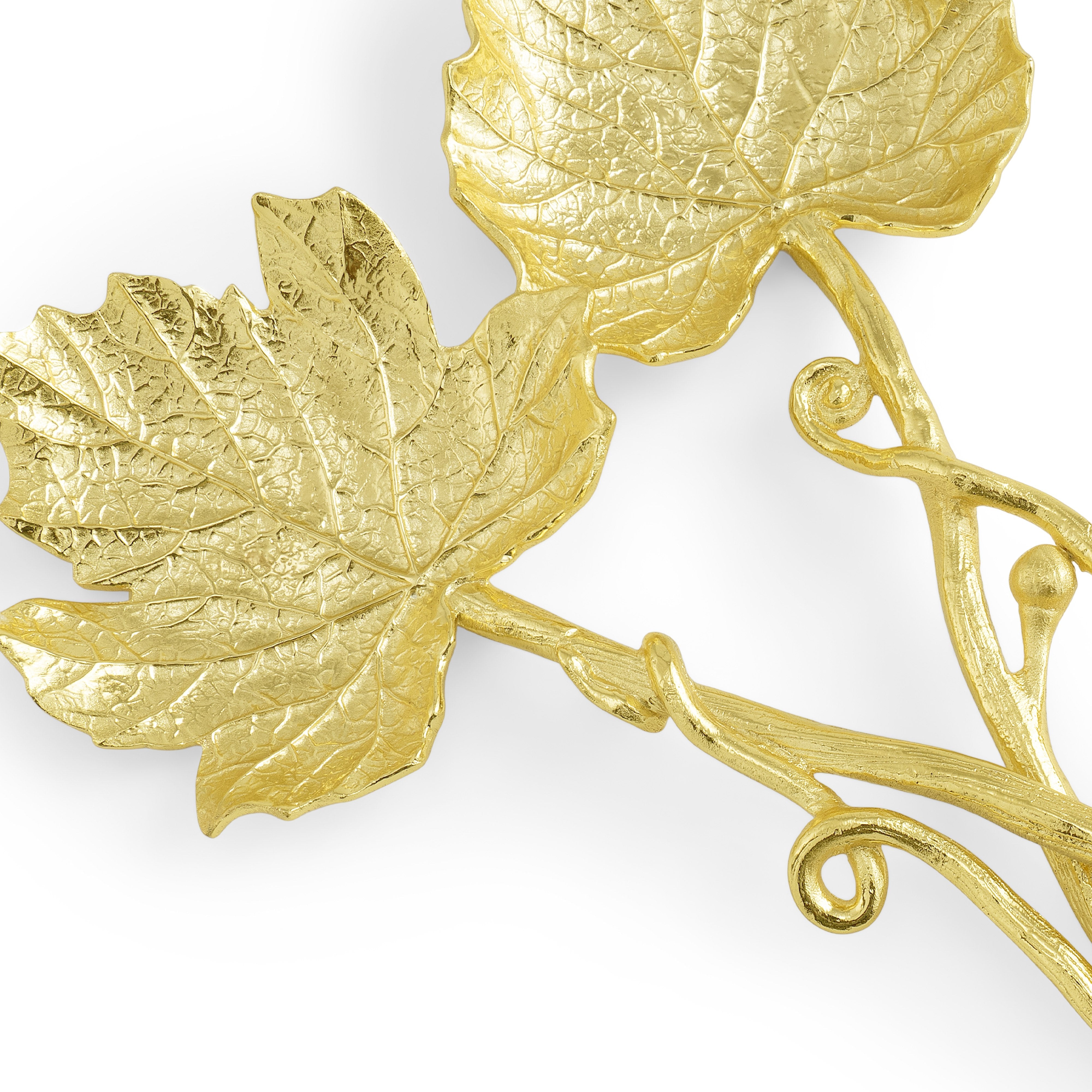 Premium Stainless Steel Vine Serving Set with Wooden Handle - Perfect for Wine, Cheese & Charcuterie Boards - Elegant Entertaining & Dinner Parties