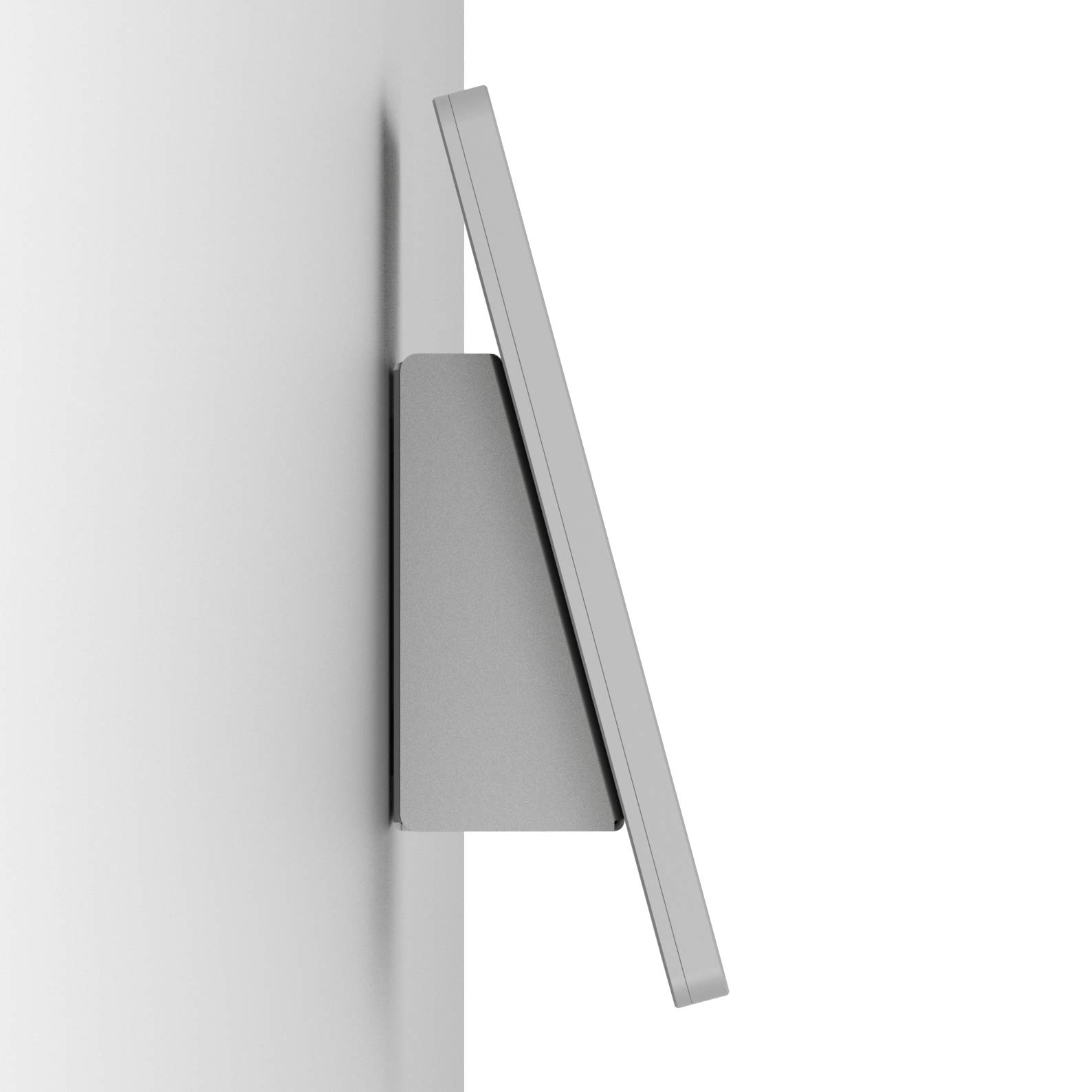 VidaMount Light Grey iPad Wall Mount Bundle - 15° Fixed Tilt Enclosure for iPad Air 13