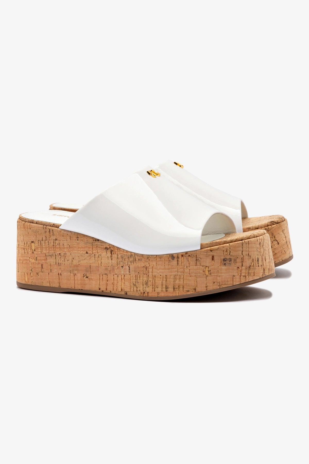 Charli Mule Women's White Patent Leather Shoes - Comfortable Slip-On Loafers for Office, Casual & Dressy Occasions