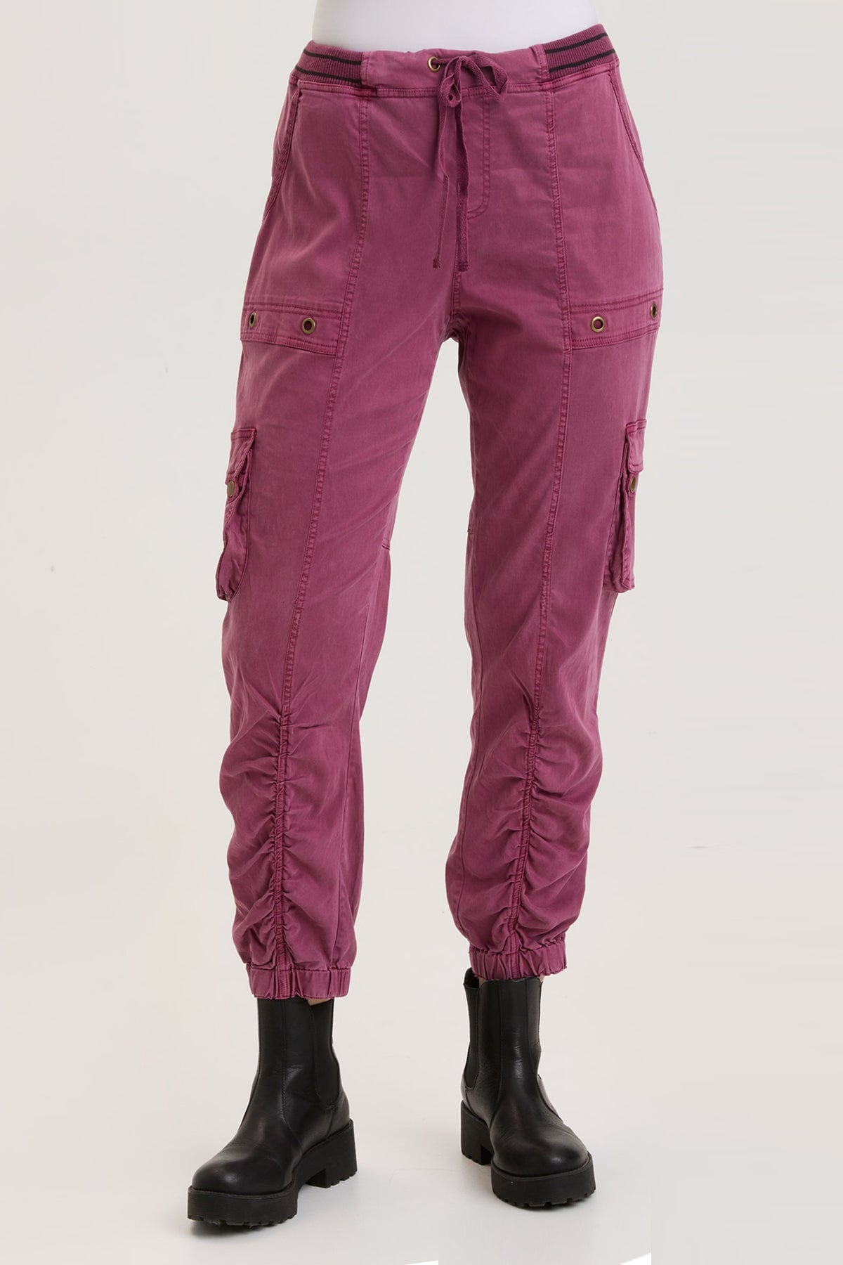 Maxime High Waist Banded Pants for Women - Stretchy Comfort Fit Wide Leg Trousers - Perfect for Office, Casual Wear & Travel